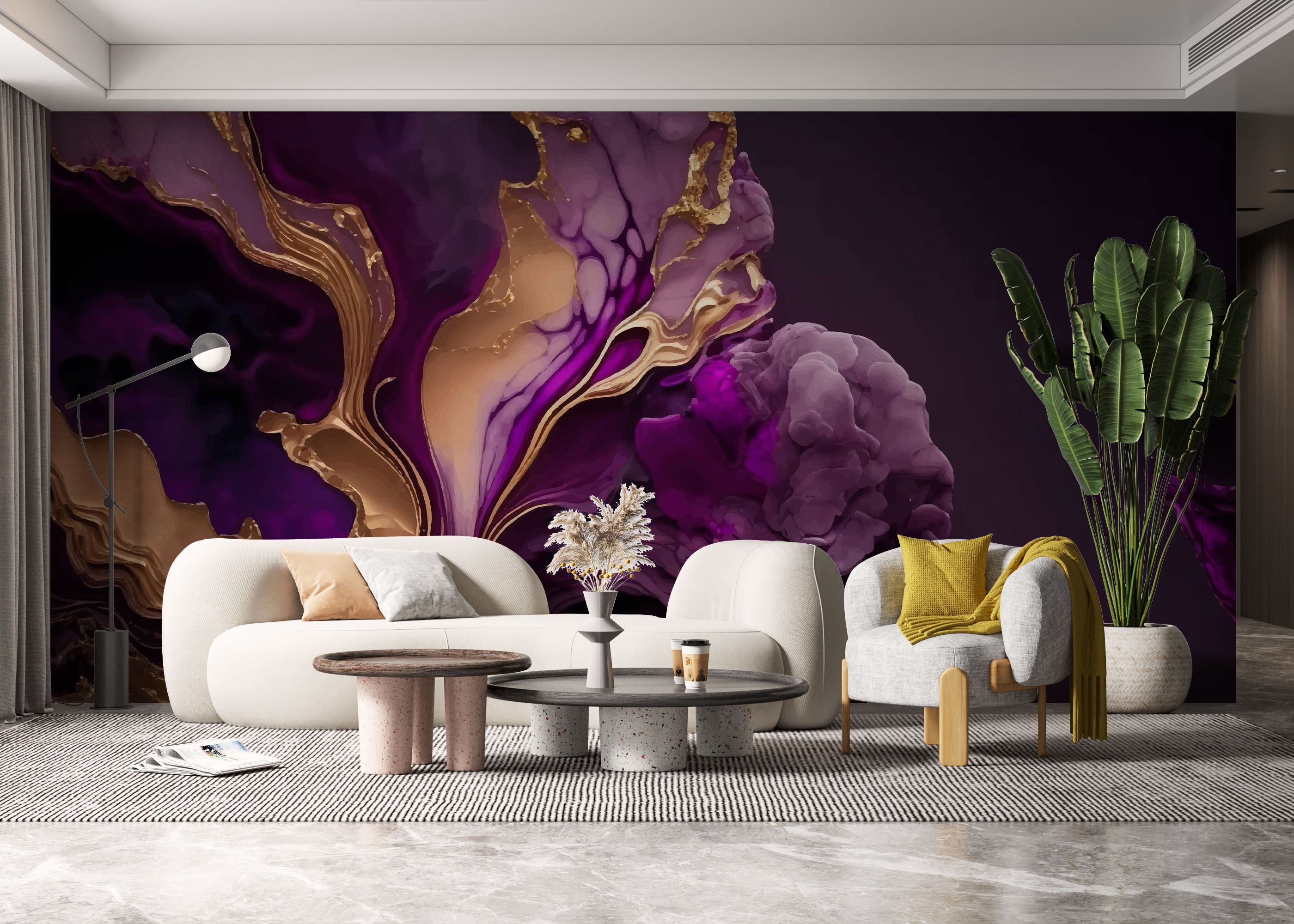 Marble Purple Smoke mockup 6