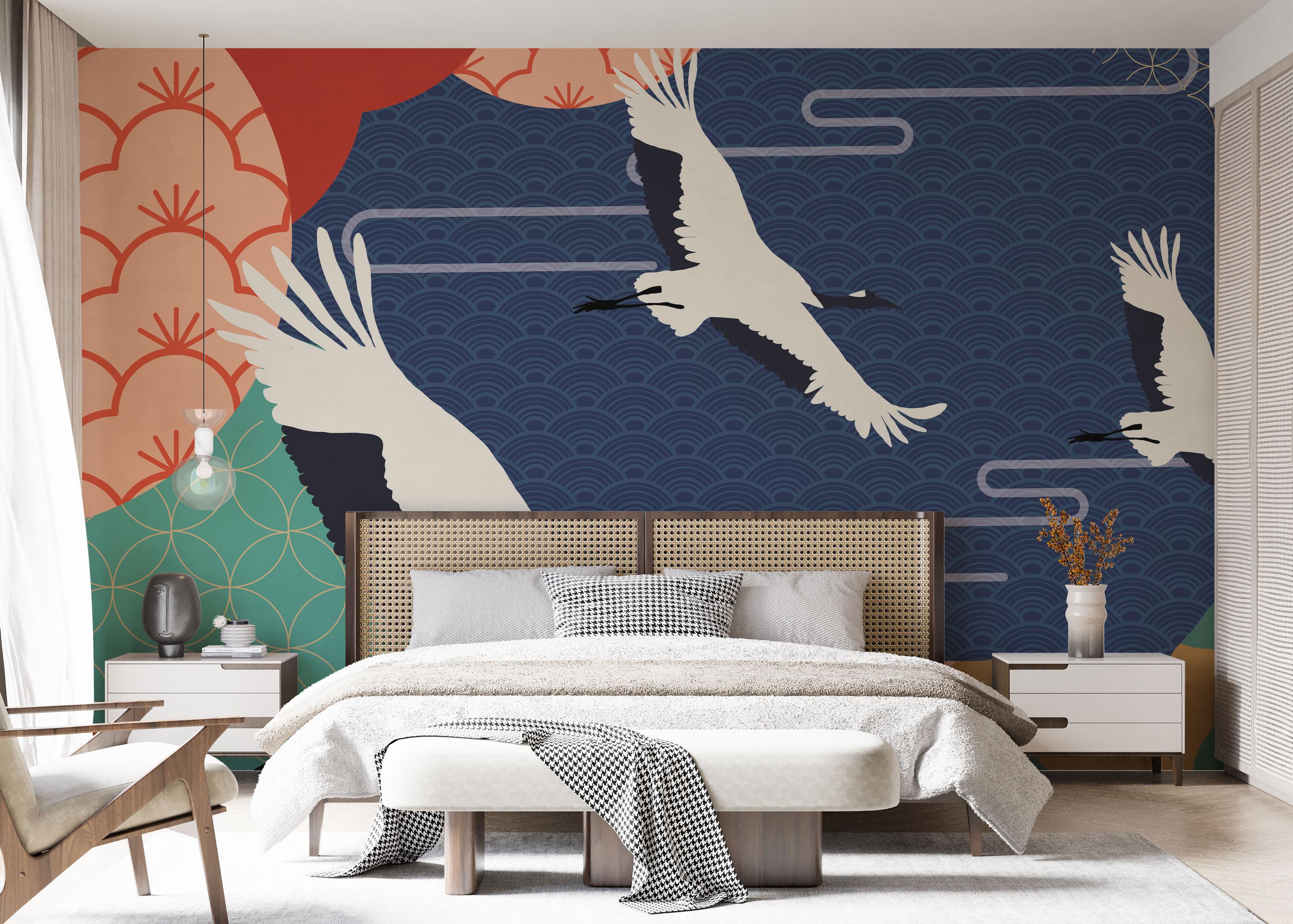 Fototapete Asiatic Oriental Background mockup 7