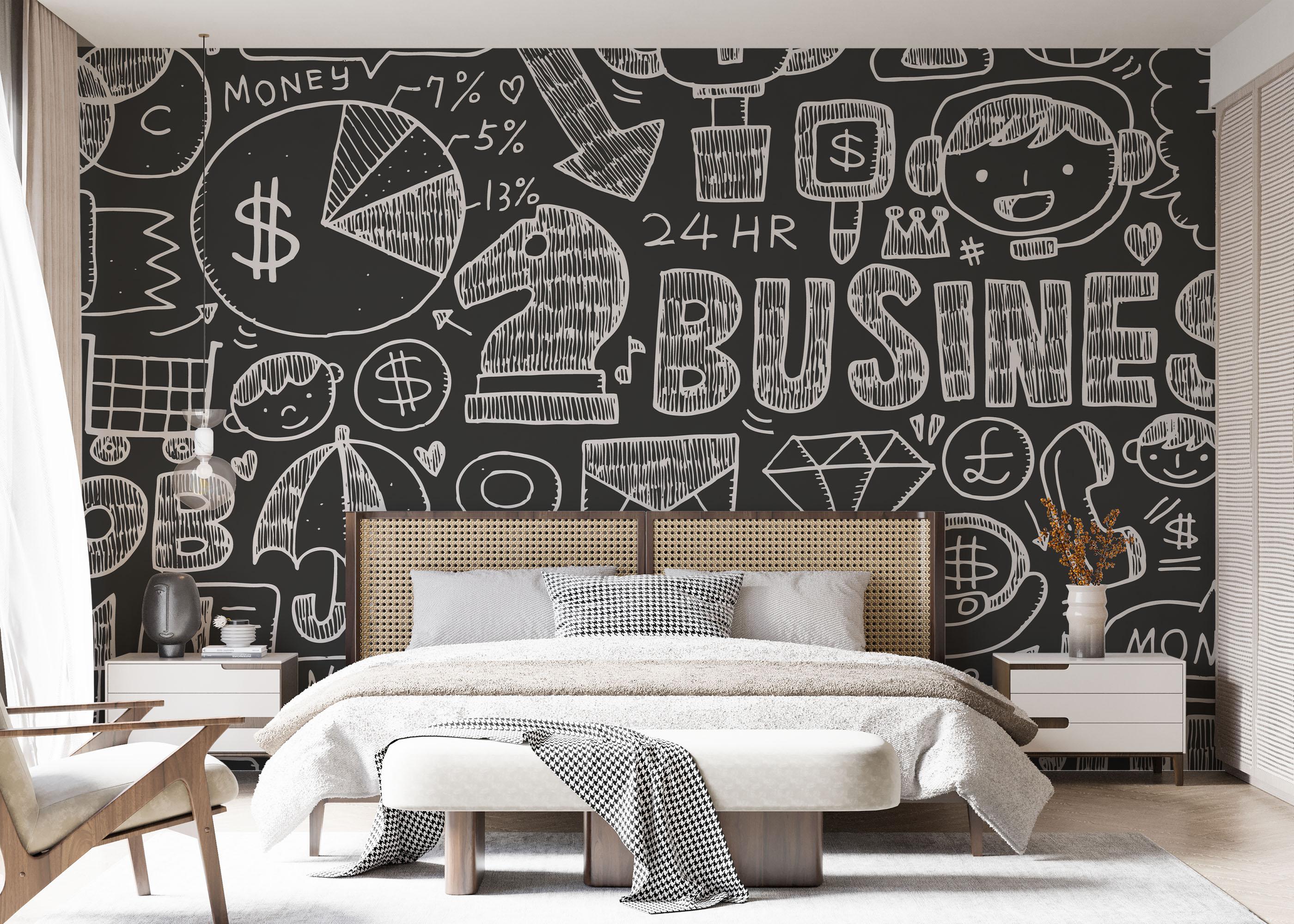 Fototapete Business Chalk Board mockup 7
