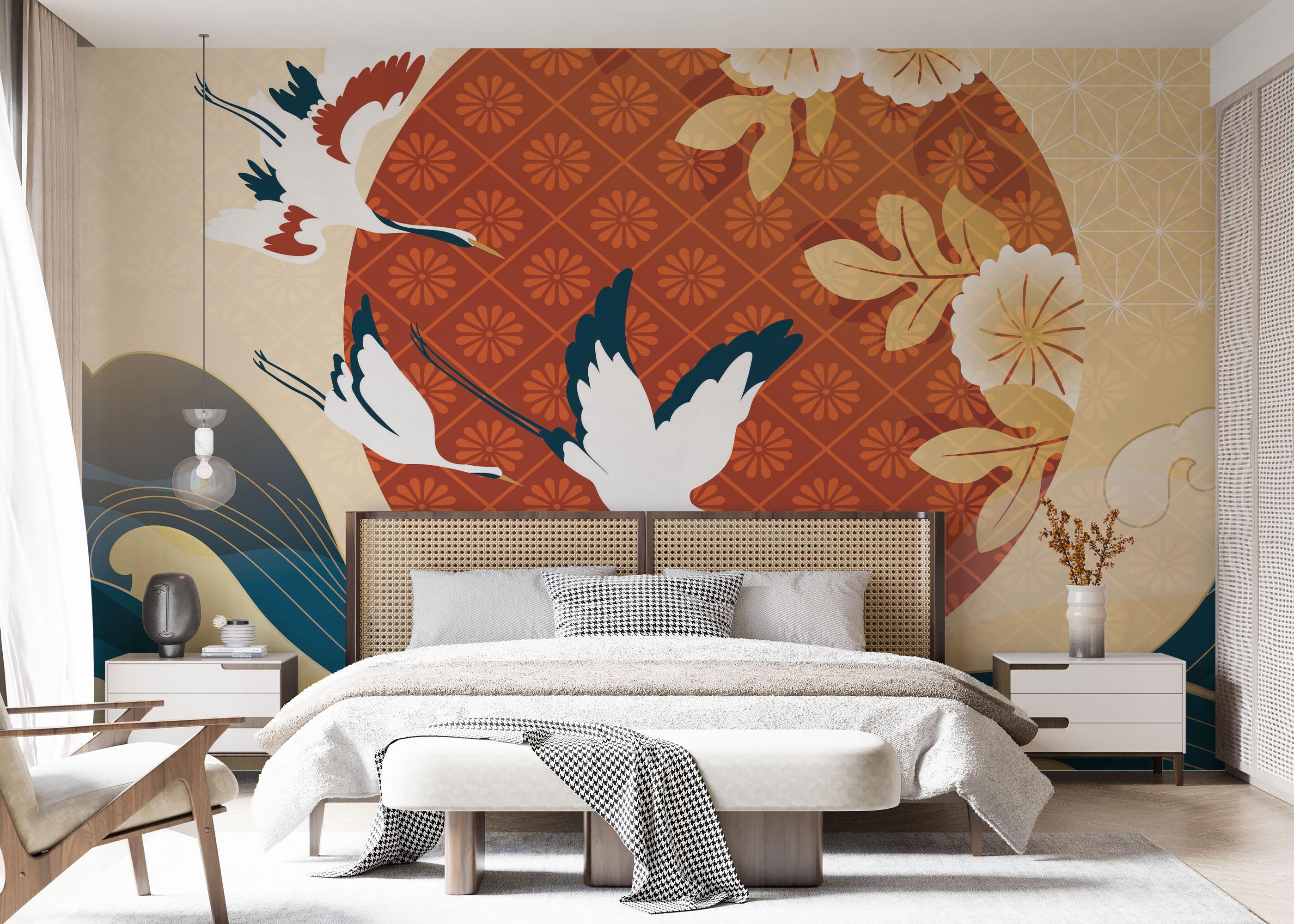 Fototapete Coplex Orental Drawing mockup 7