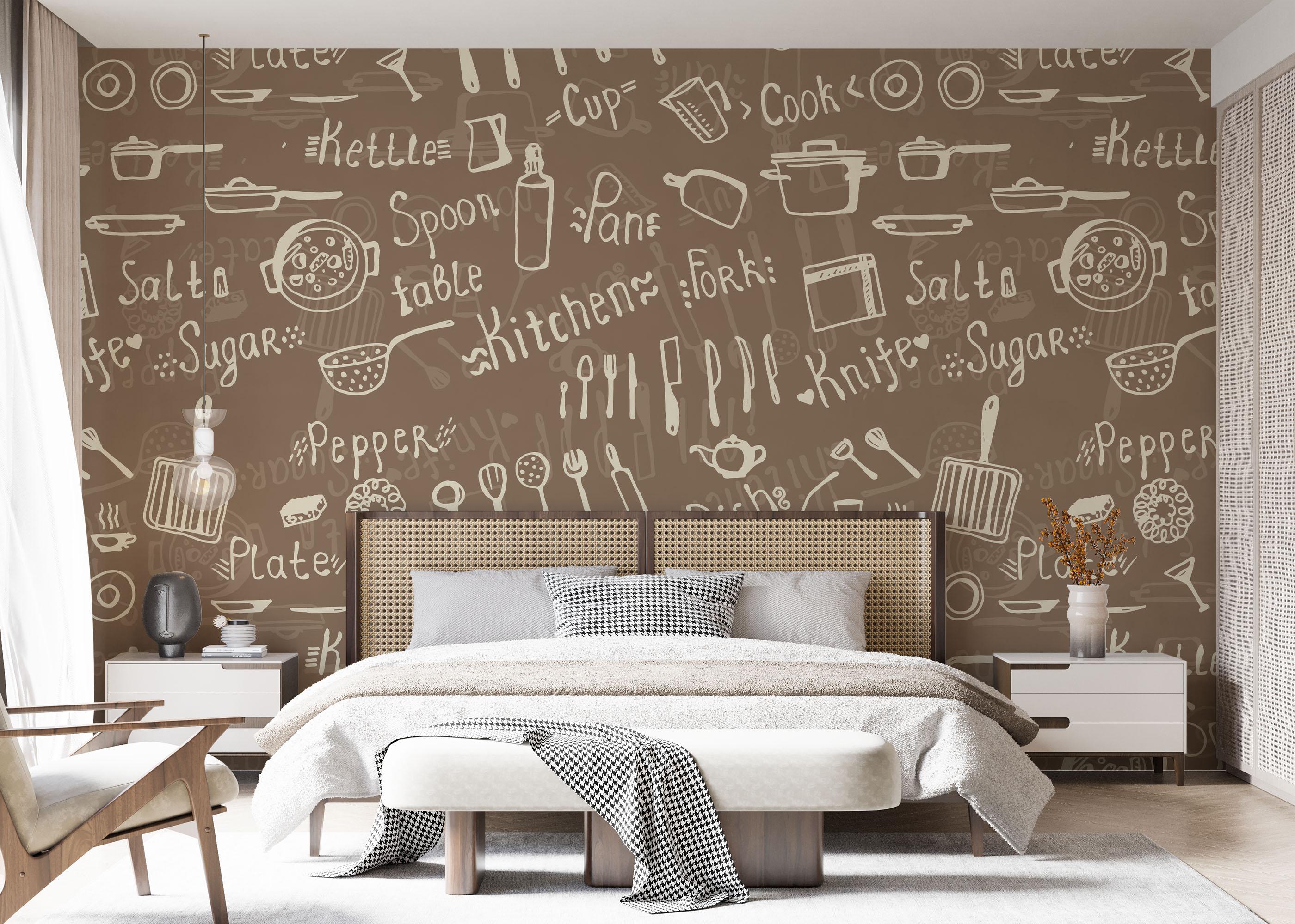 Fototapete Kitchen Pattern mockup 7