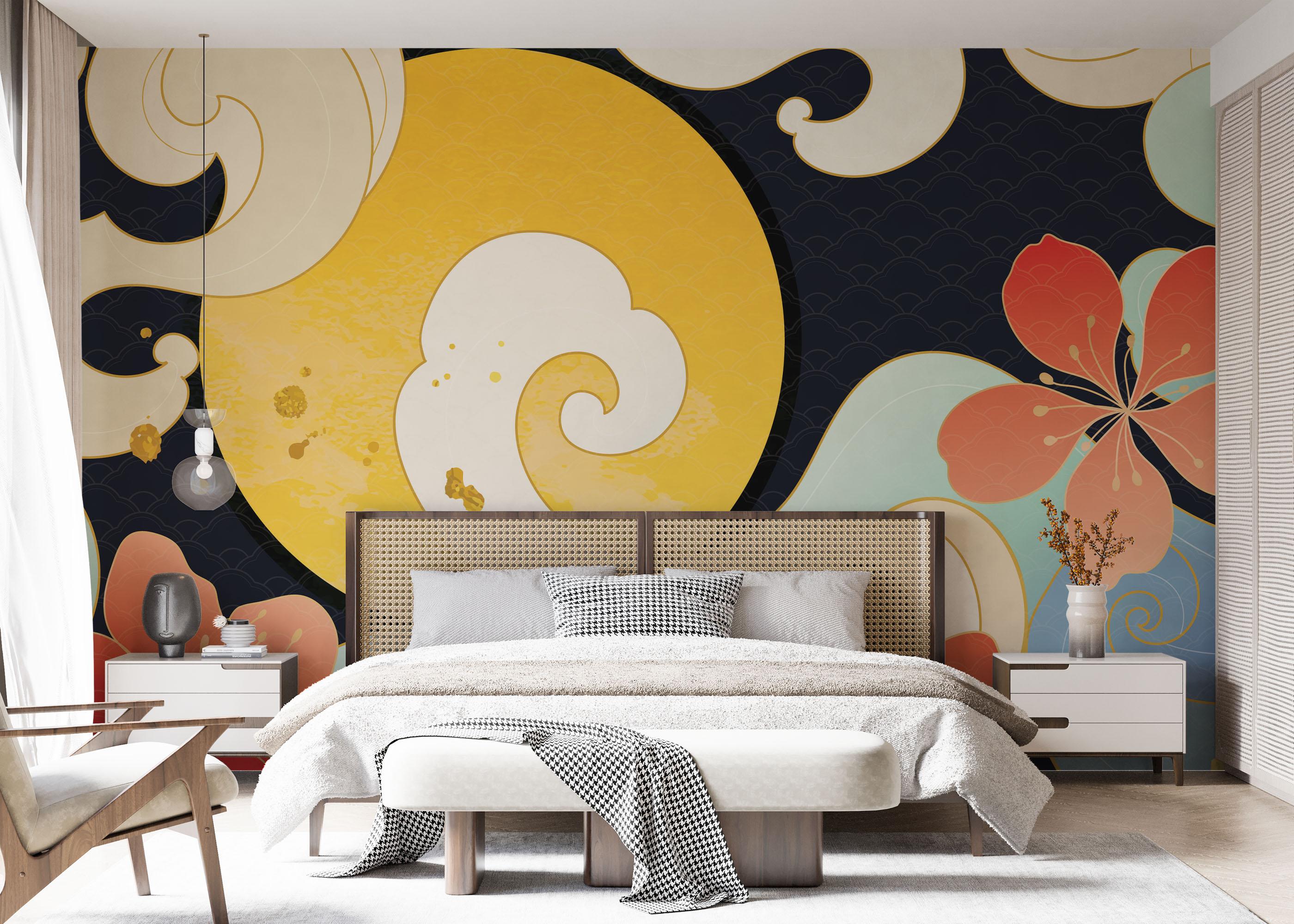 Fototapete Luxury Ocean Oriental mockup 7