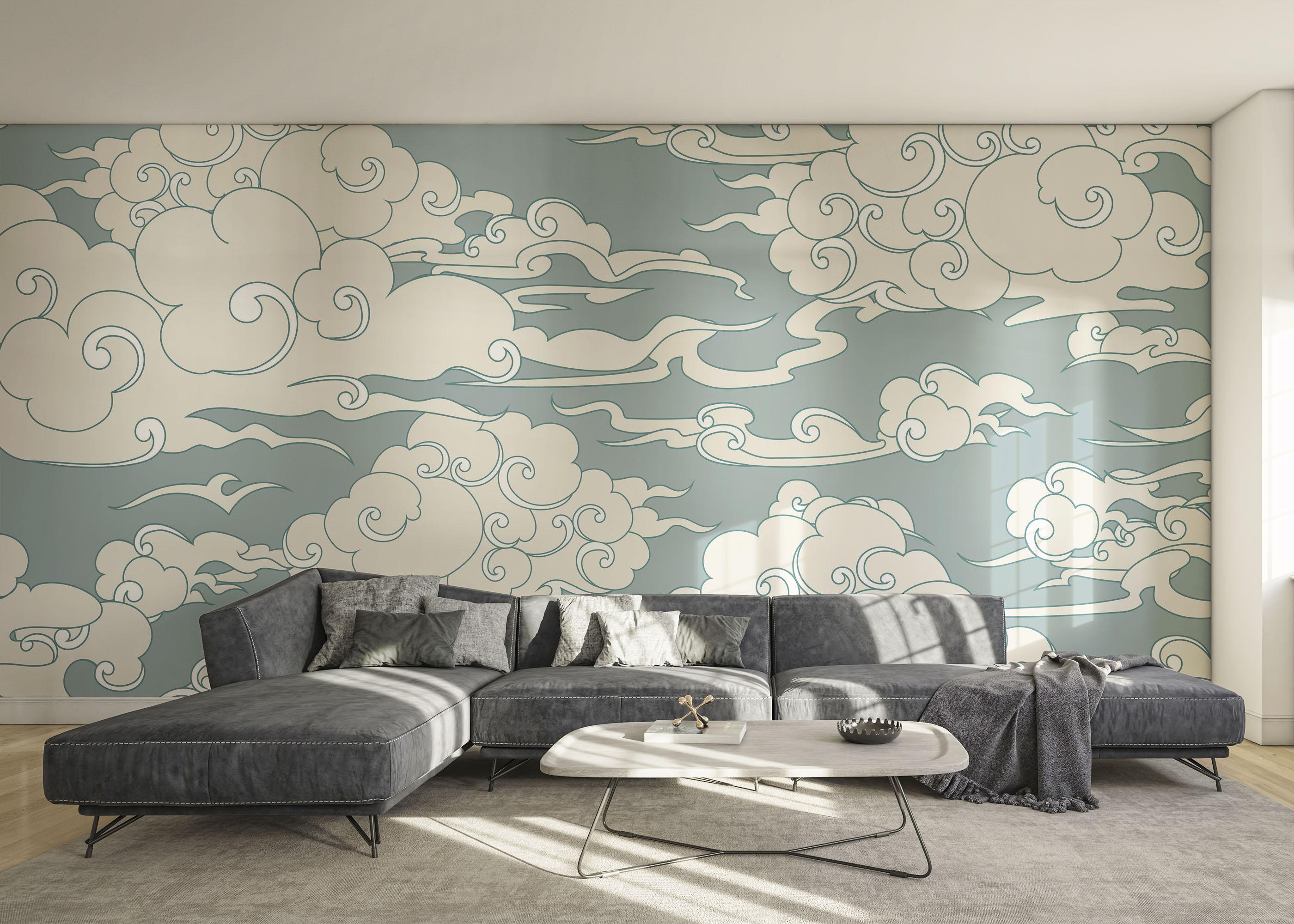 Fototapete Asiatic Clouds mockup 0