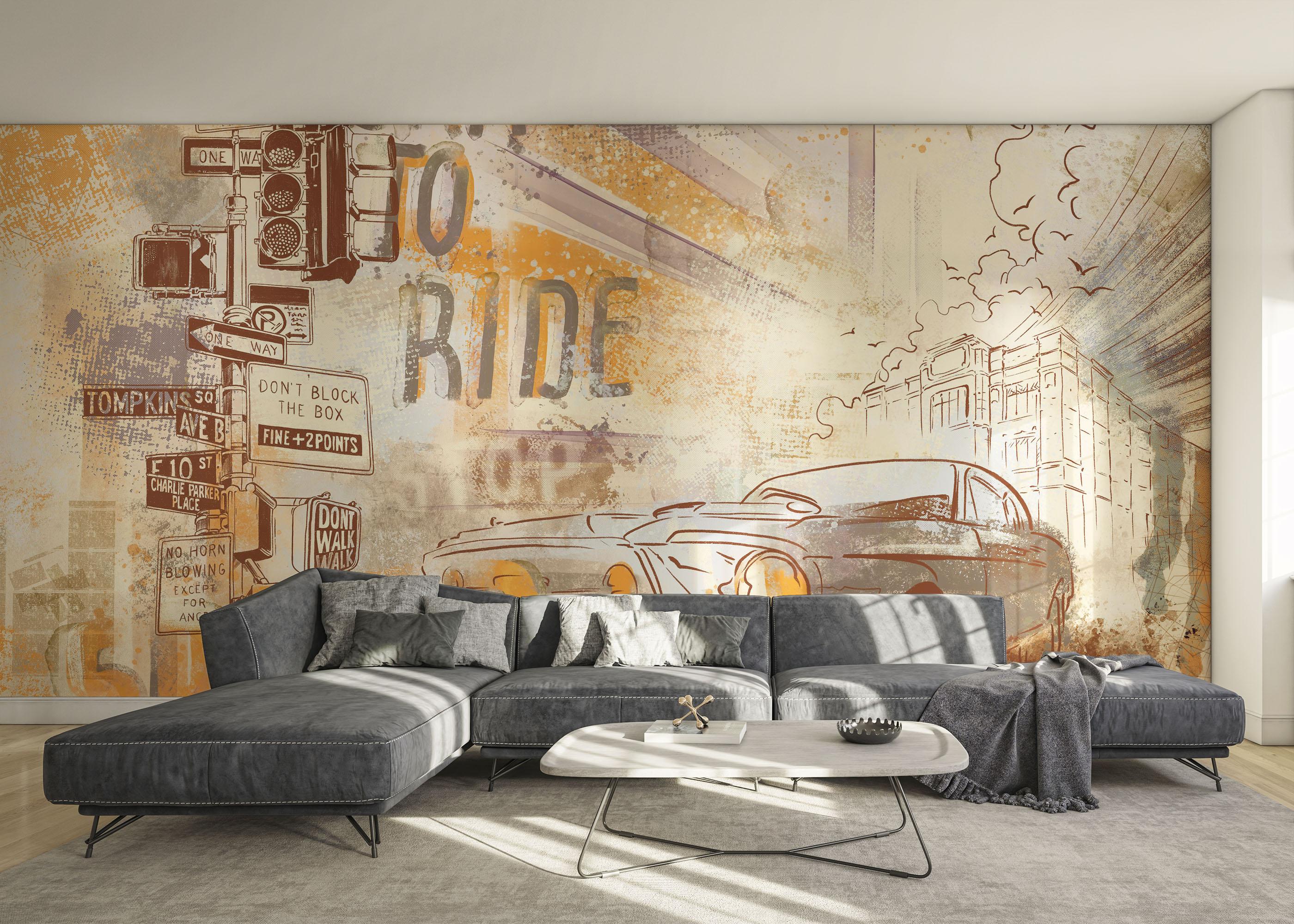 Fototapete Born To Ride mockup 0