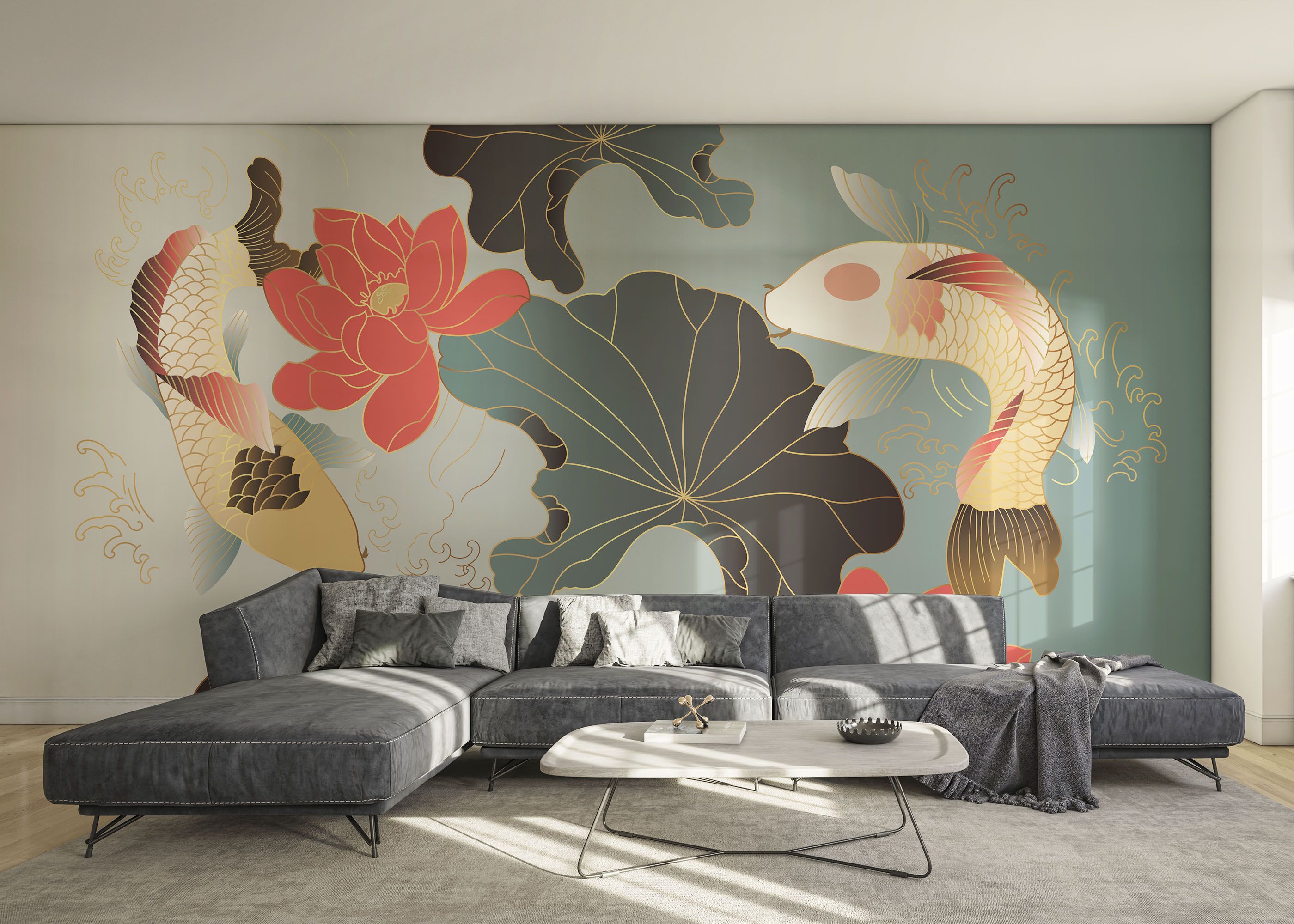 Koi Carp Fish mockup 0