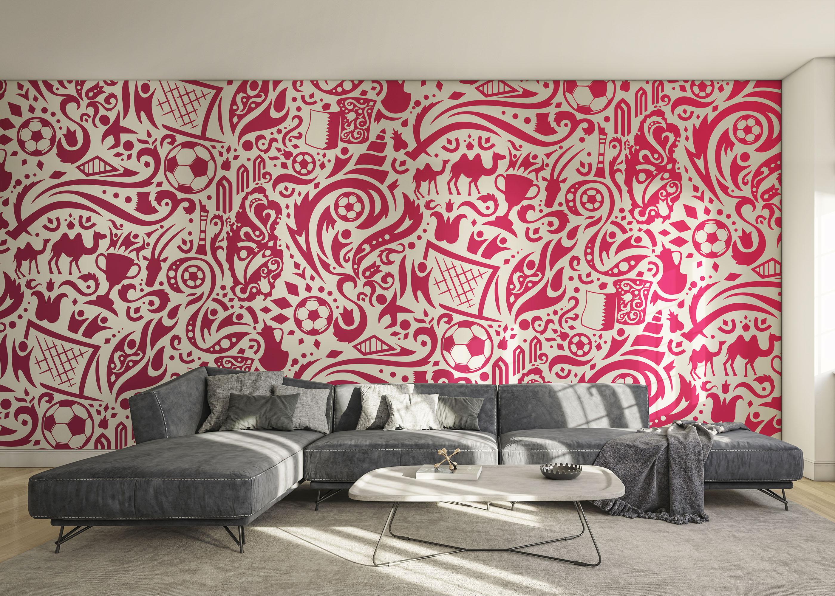 Fototapete Soccer Pattern mockup 0