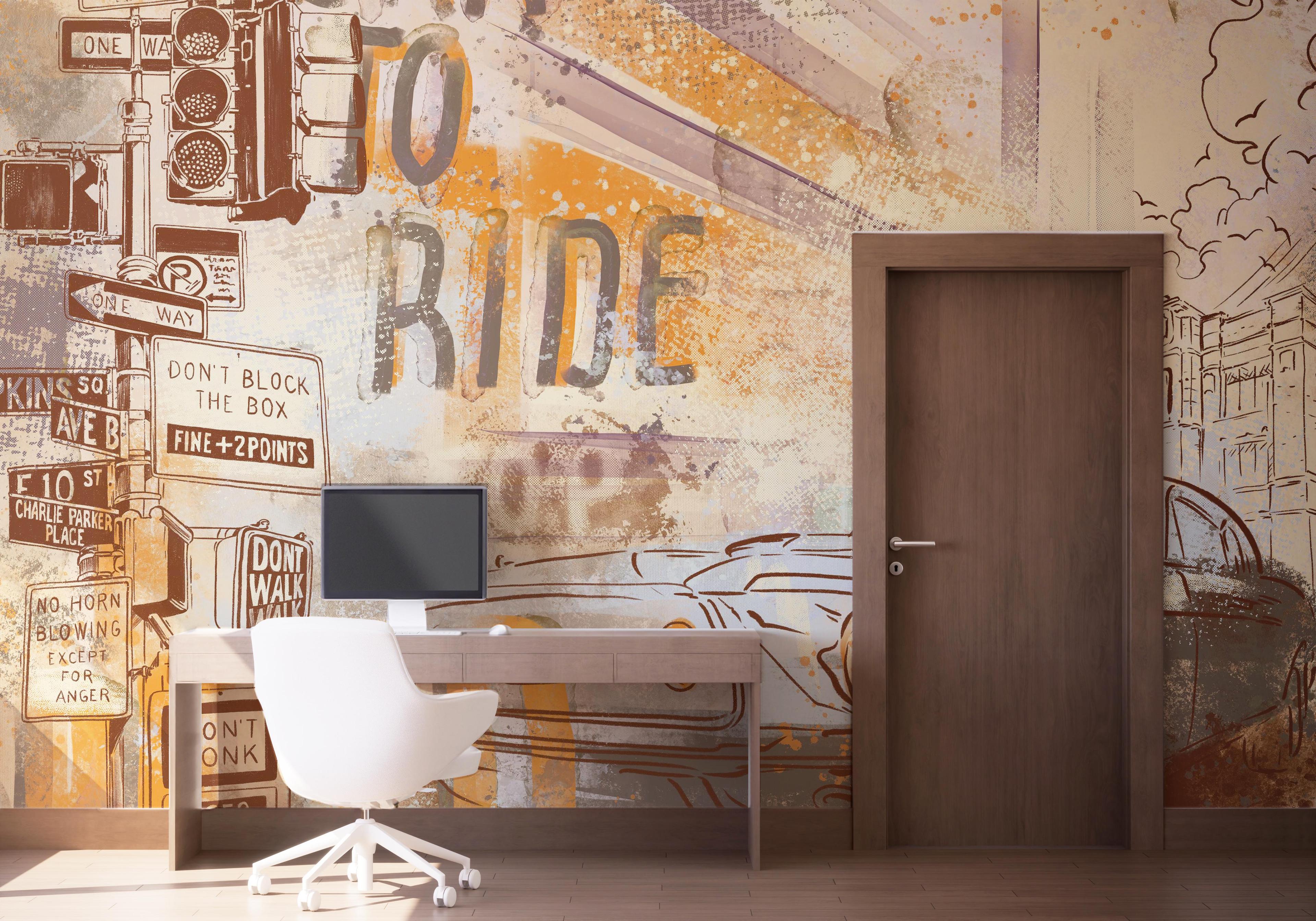 Fototapete Born To Ride mockup 1