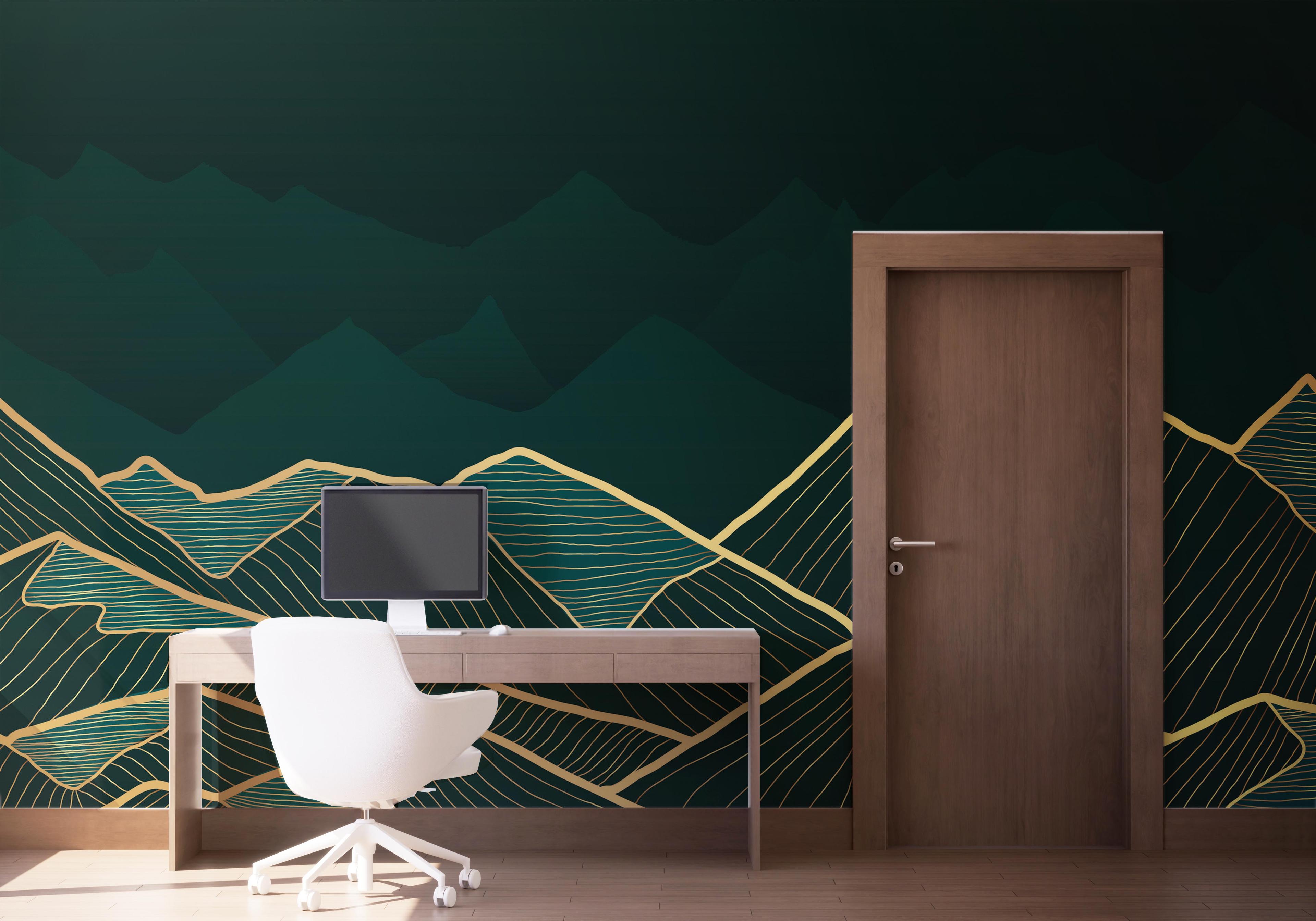 Fototapete Luxury Emerald mockup 1