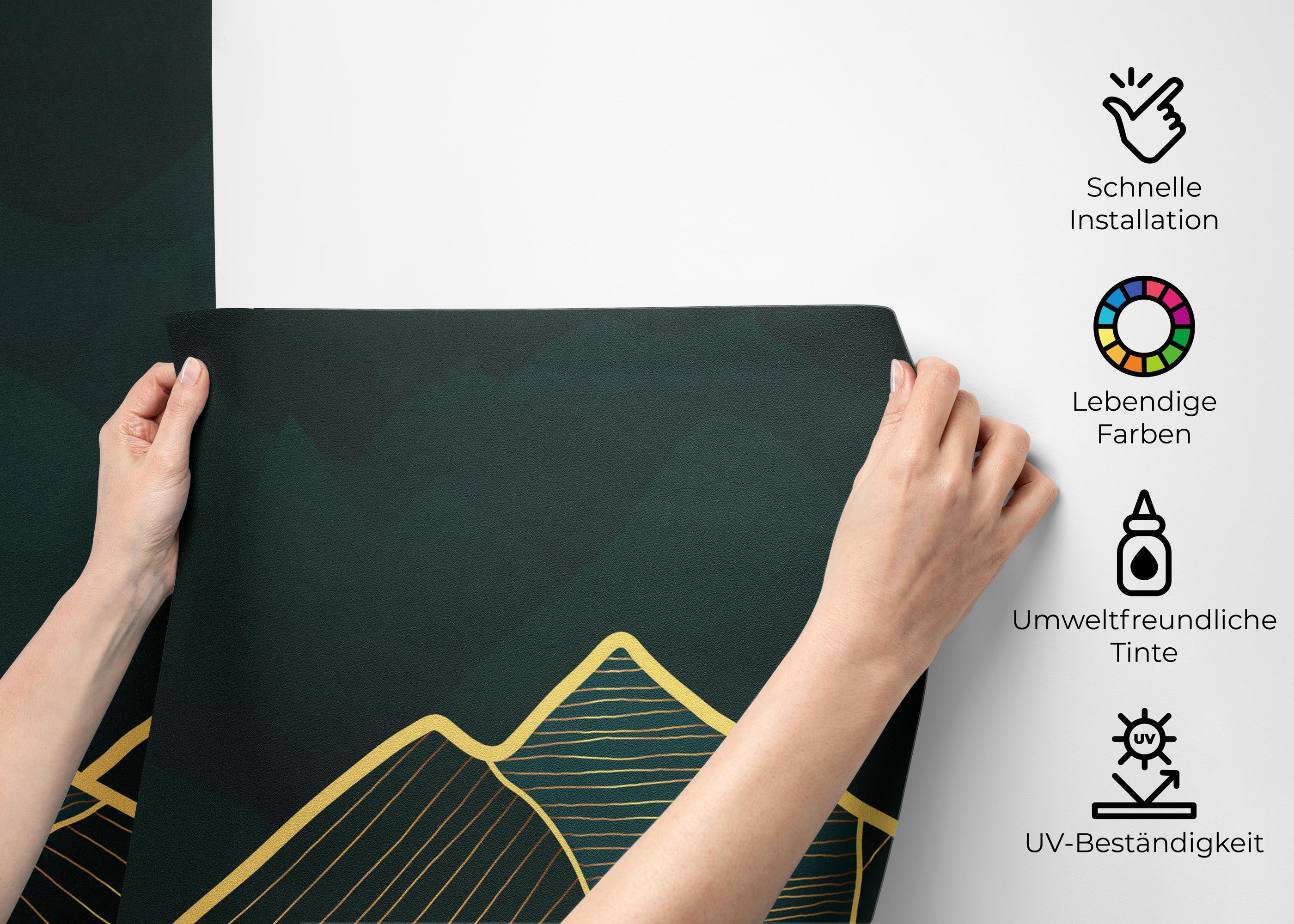 Fototapete Luxury Emerald mockup 2