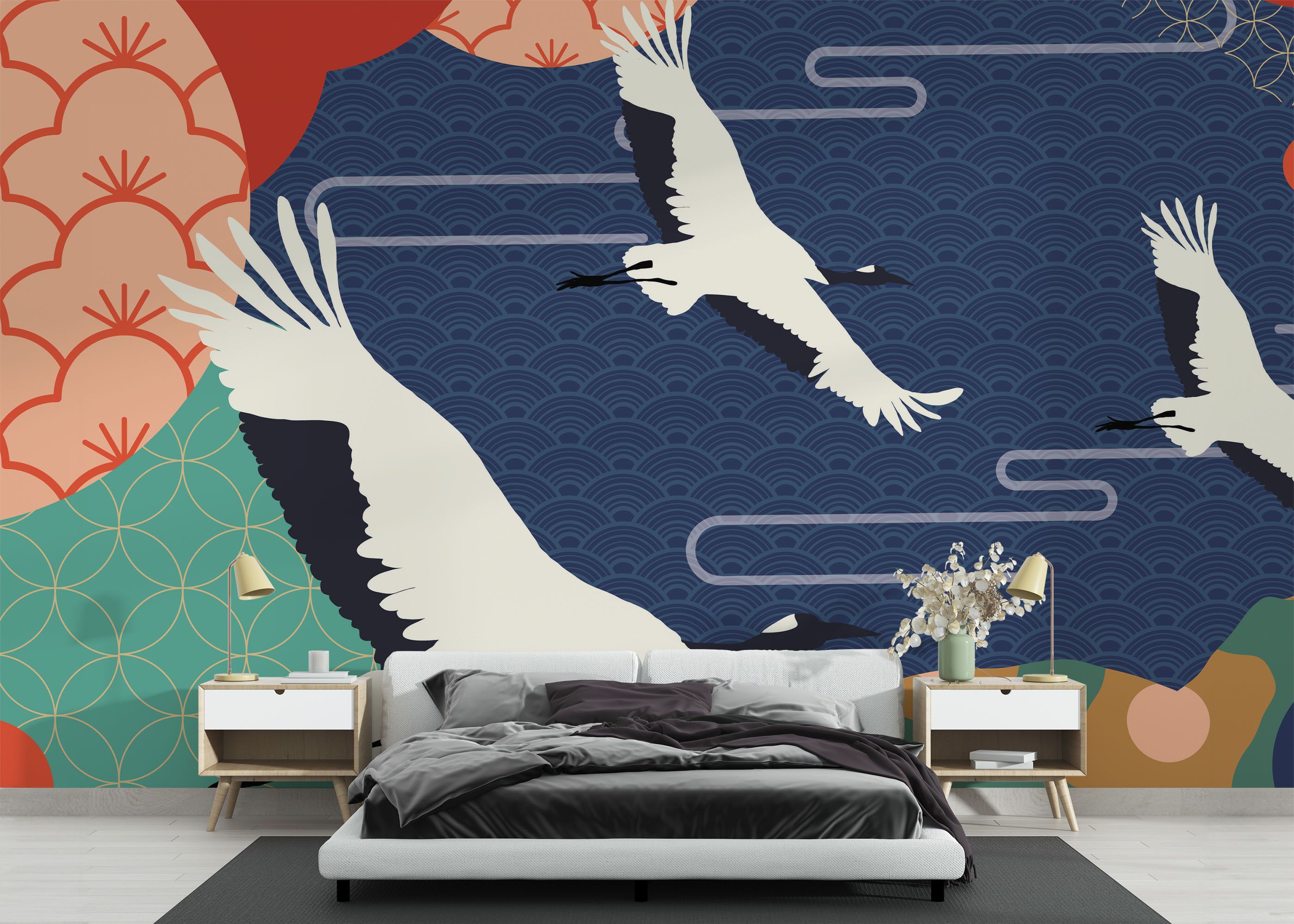 Asiatic Oriental Background mockup 3