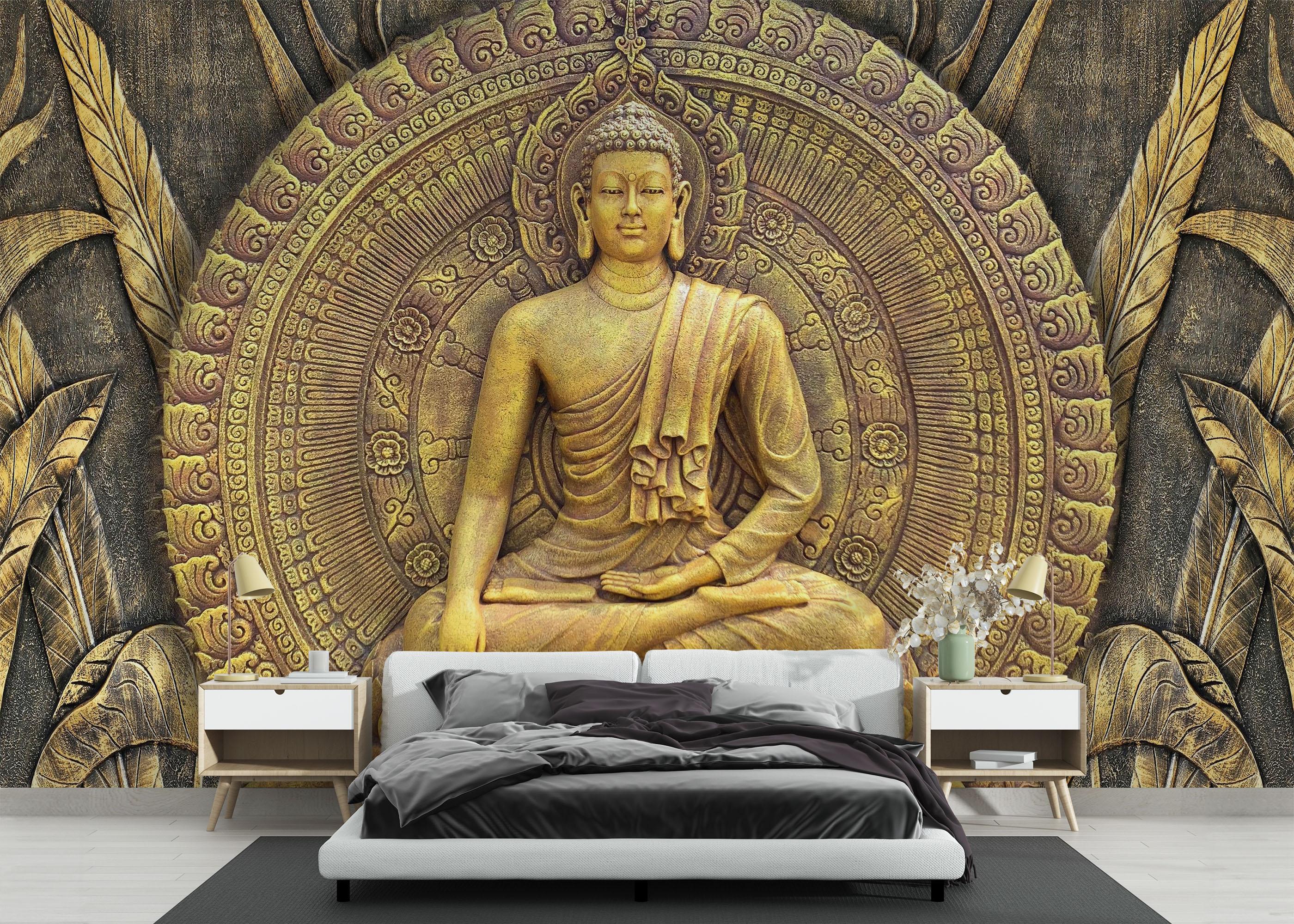 Fototapete Buddha Decor mockup 3