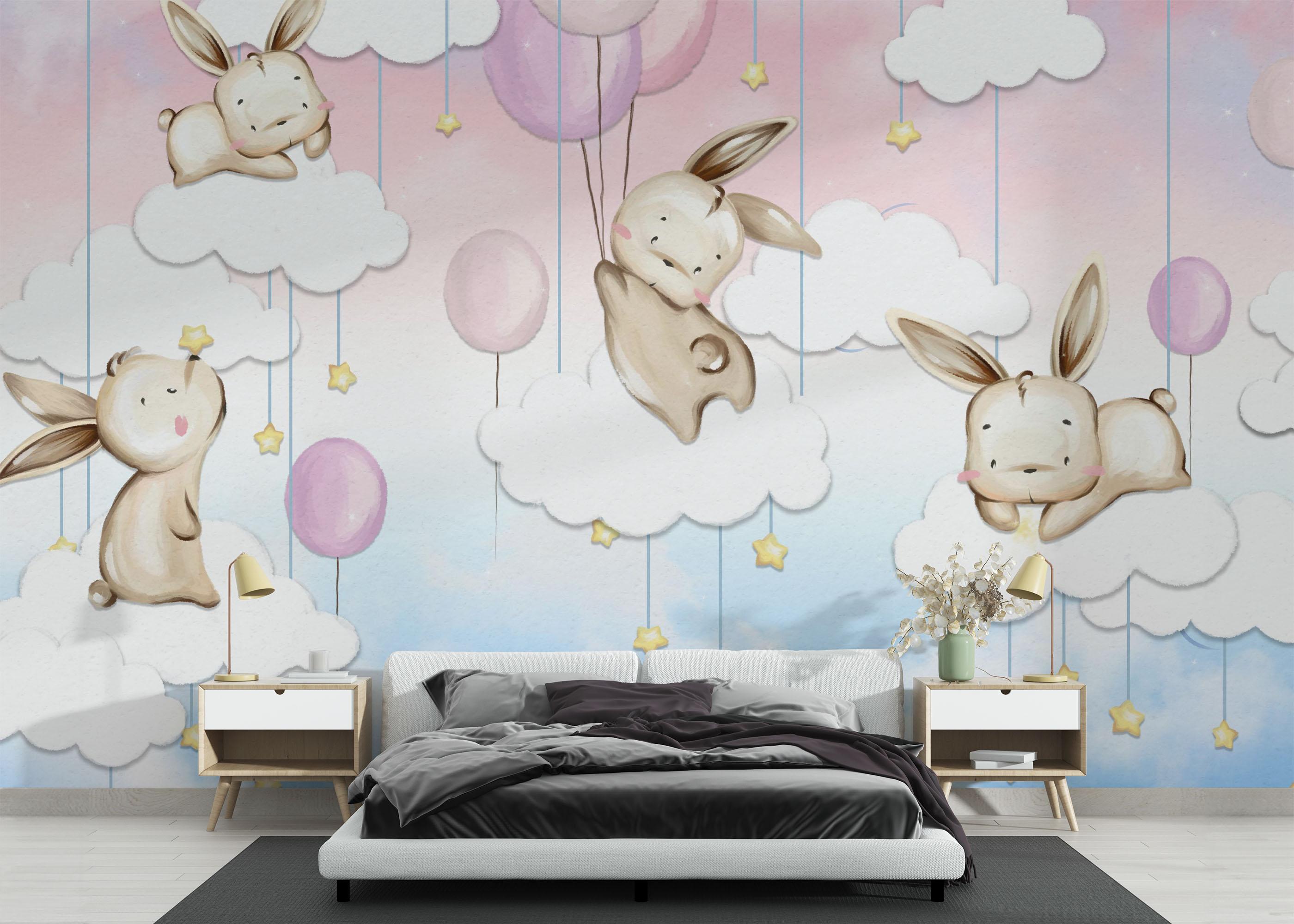 Fototapete Dreamy Bunny mockup 3