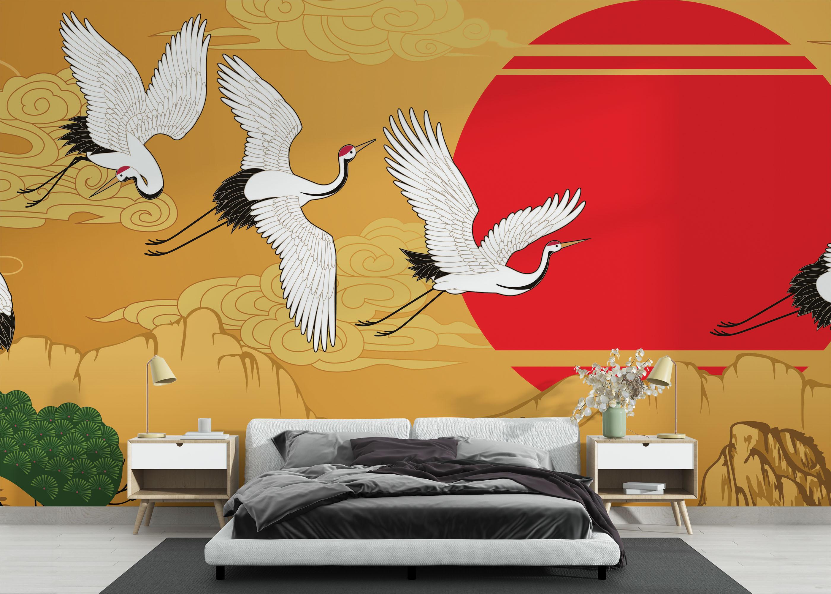 Fototapete Japanese Horizontal Landscape mockup 3