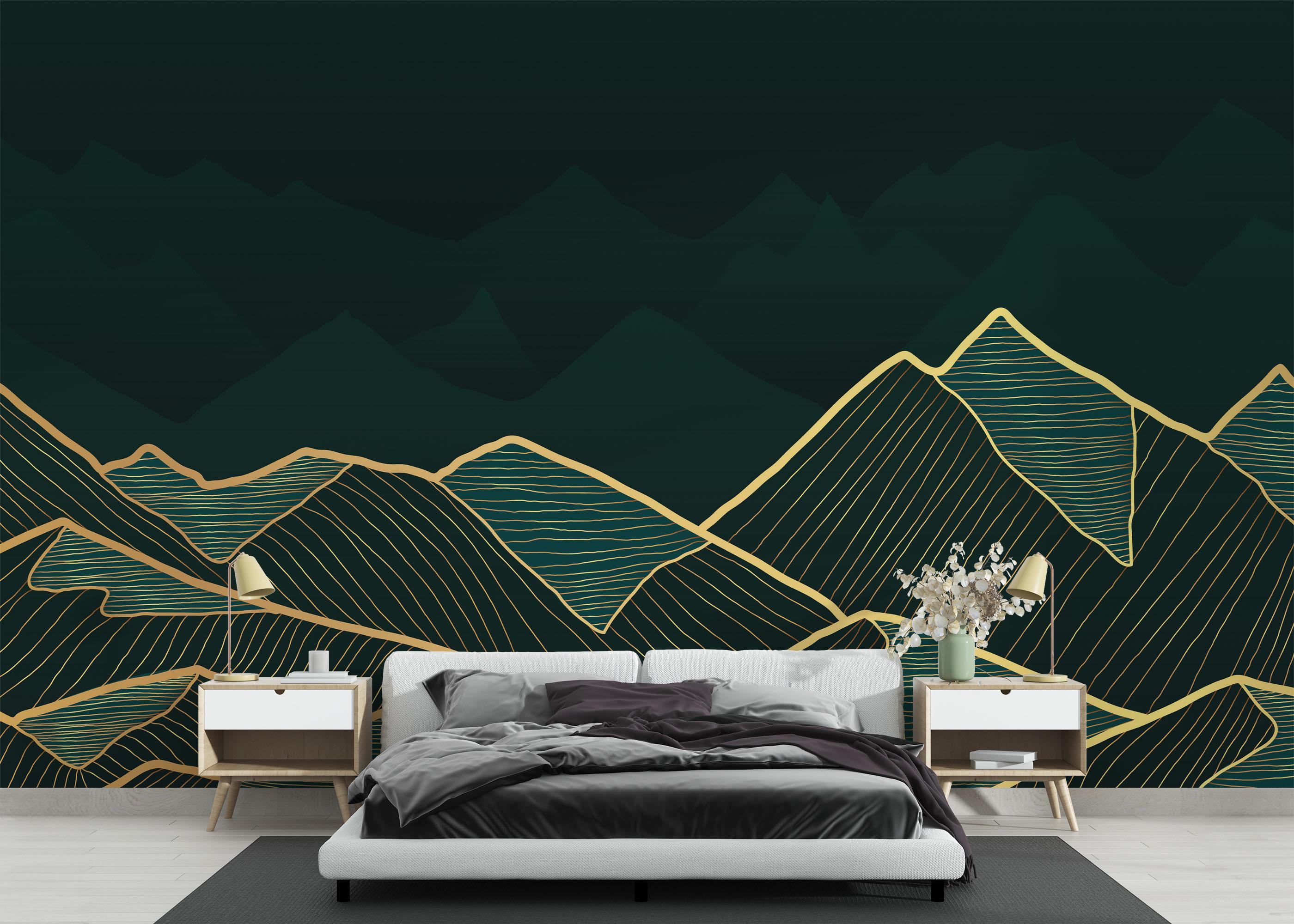 Fototapete Luxury Emerald mockup 3