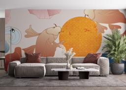 Asiatic Fish And Waves mockup 4