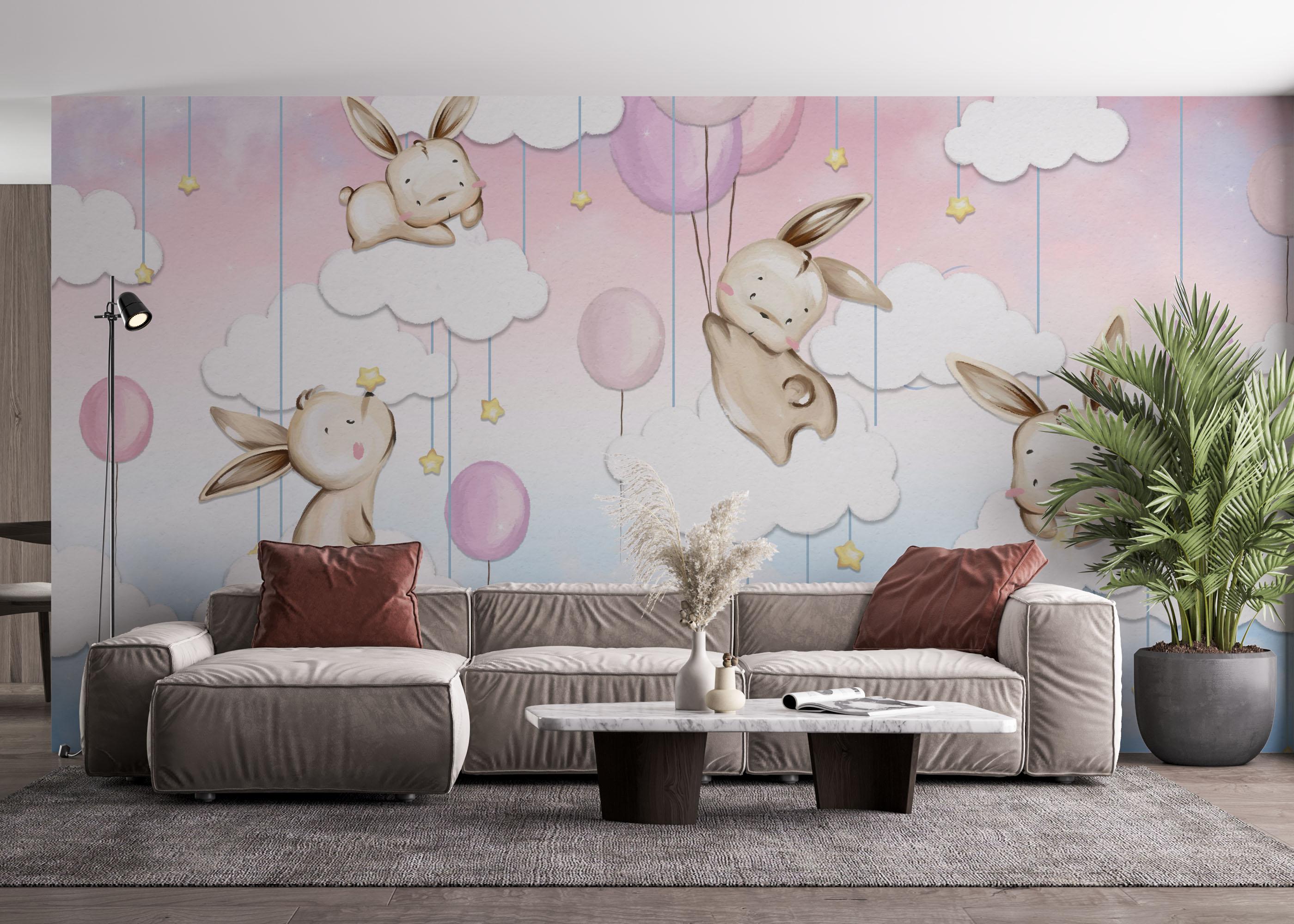 Fototapete Dreamy Bunny mockup 4