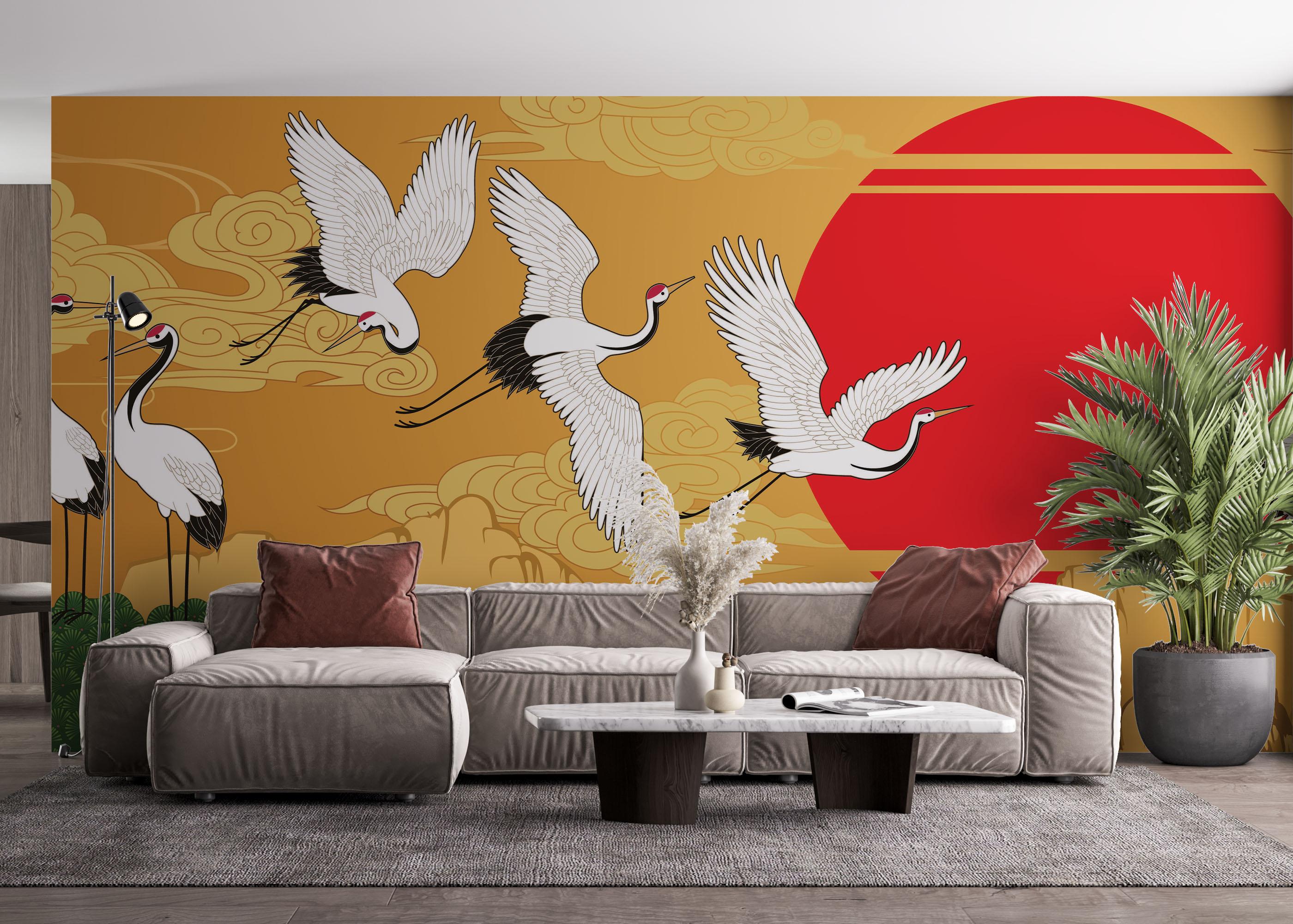 Fototapete Japanese Horizontal Landscape mockup 4