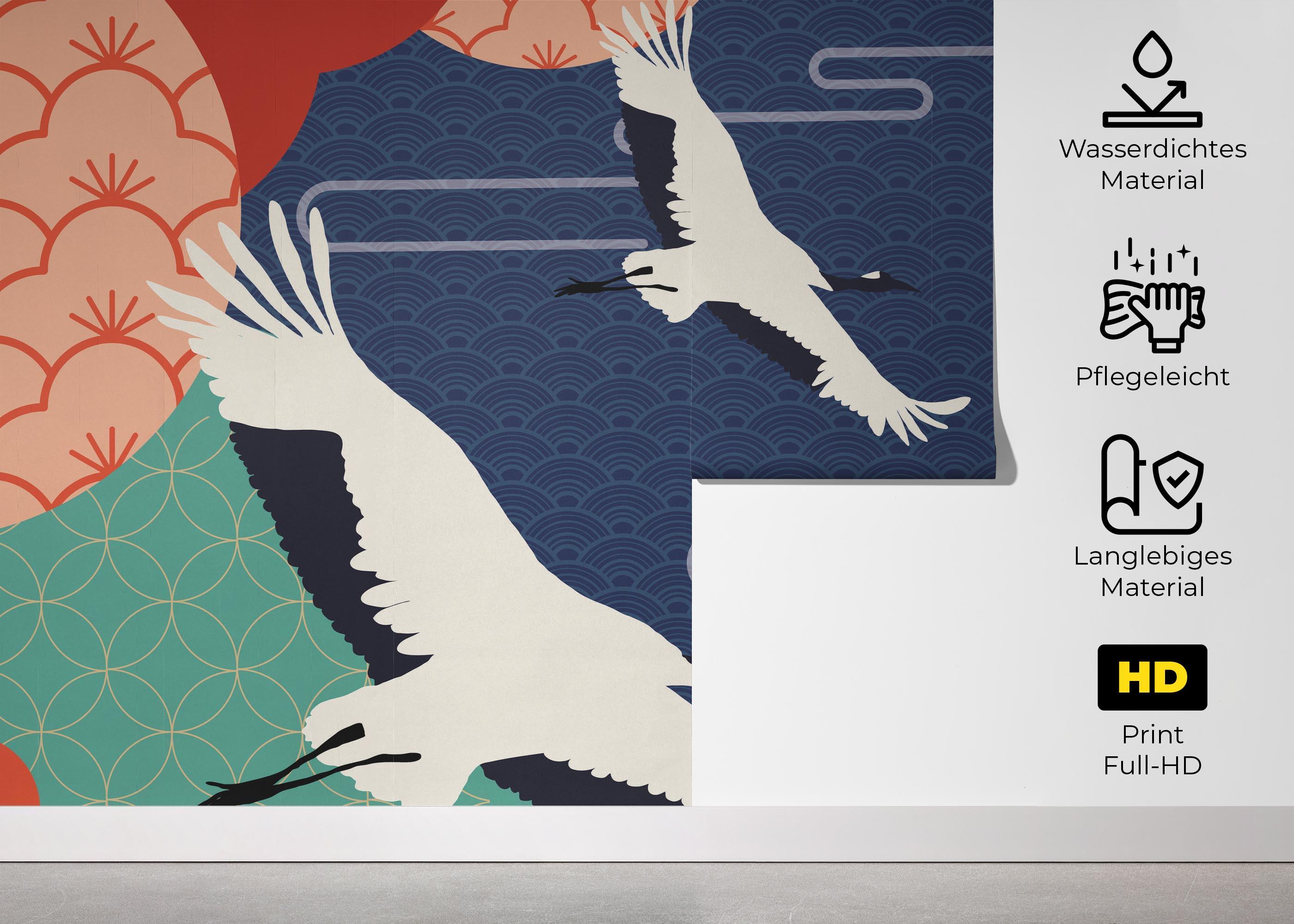 Fototapete Asiatic Oriental Background mockup 5