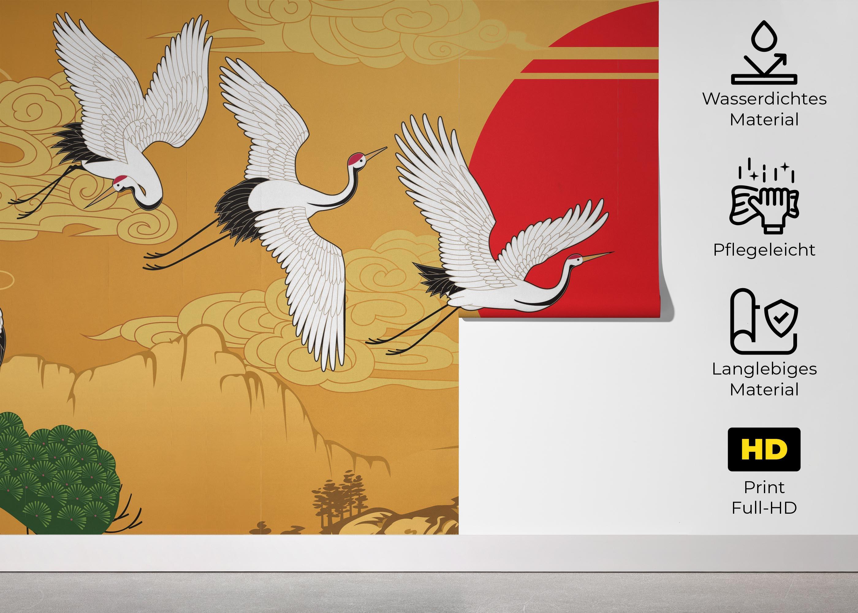 Fototapete Japanese Horizontal Landscape mockup 5