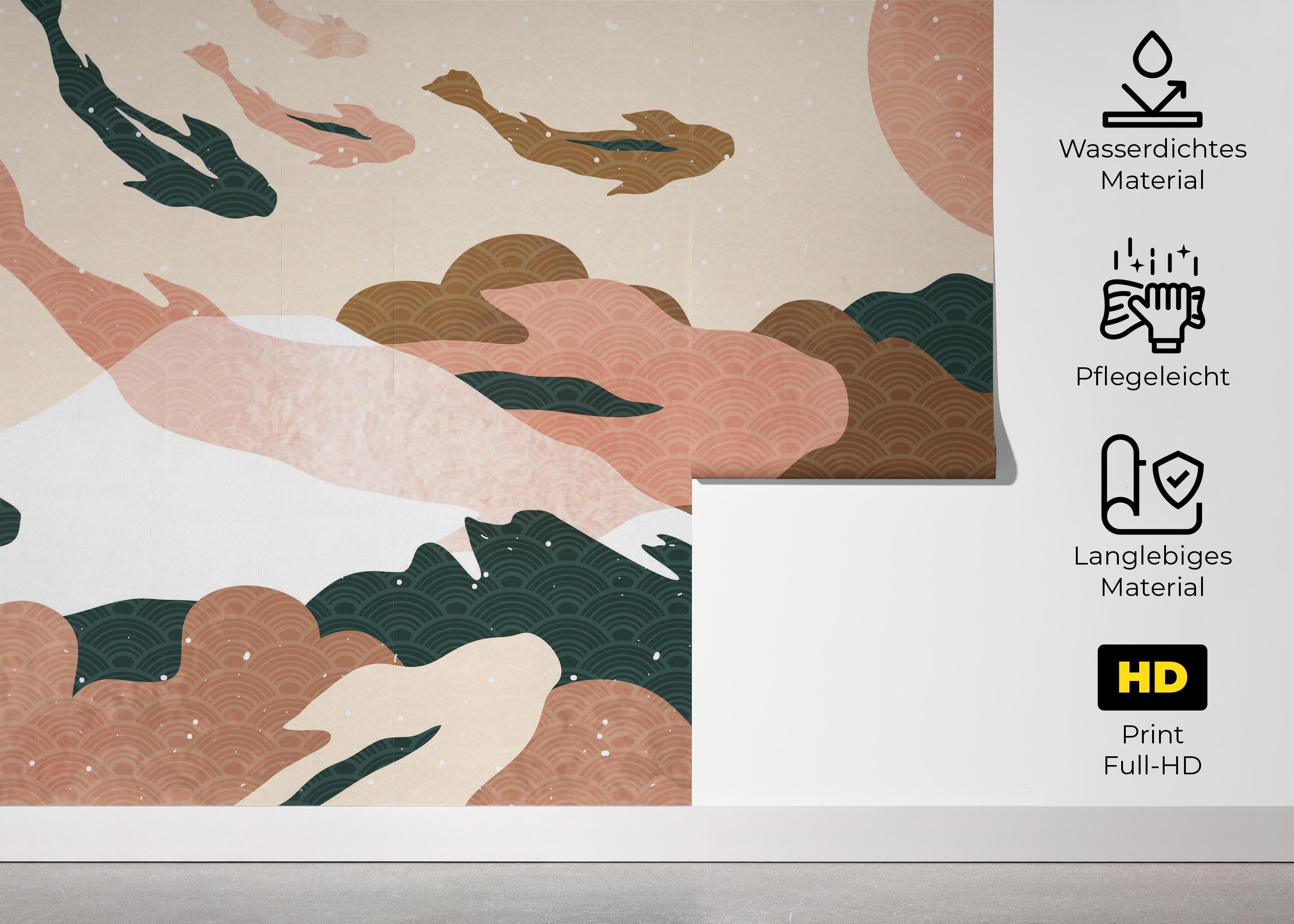 Koi Fish Ocean mockup 5