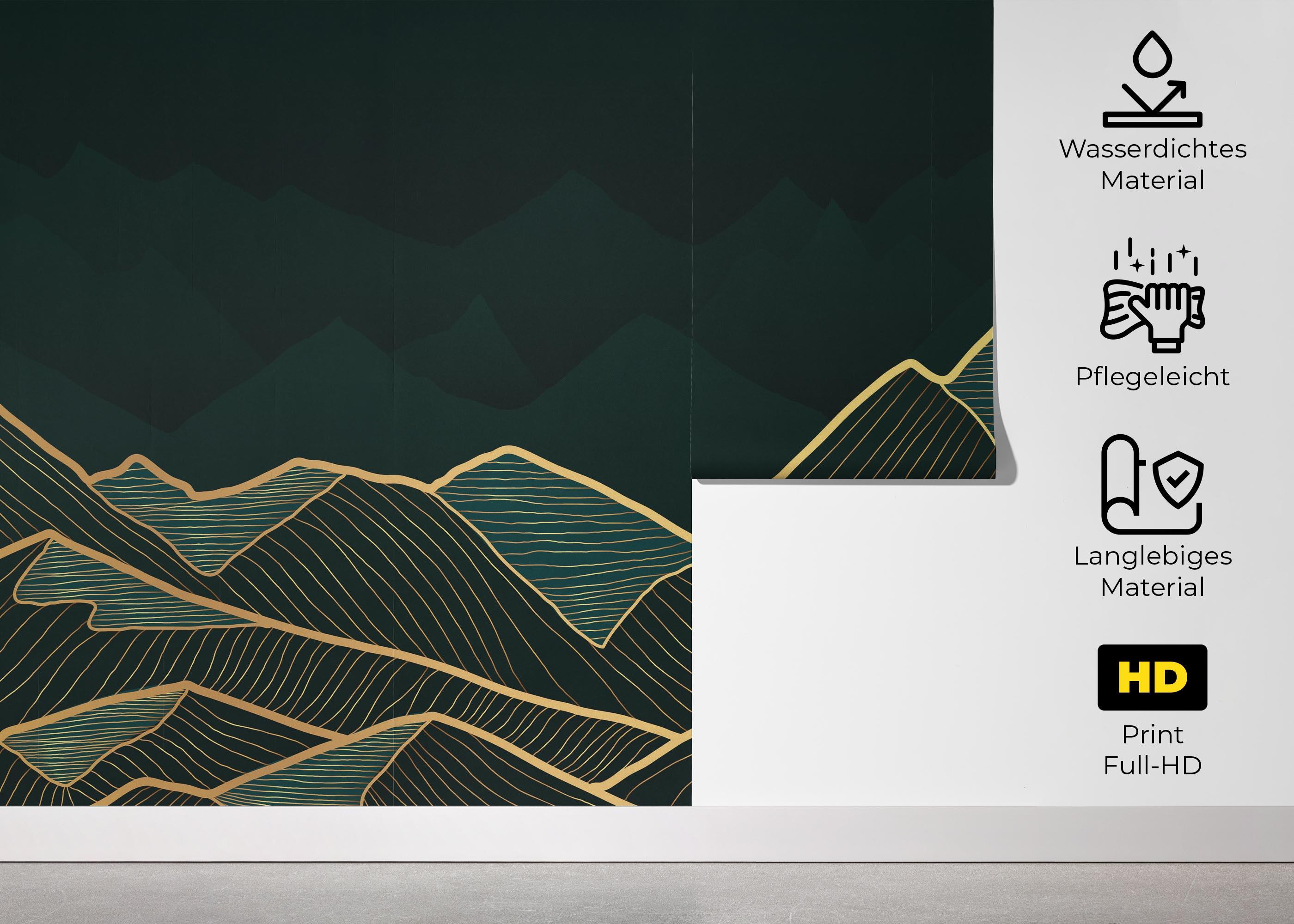 Fototapete Luxury Emerald mockup 5