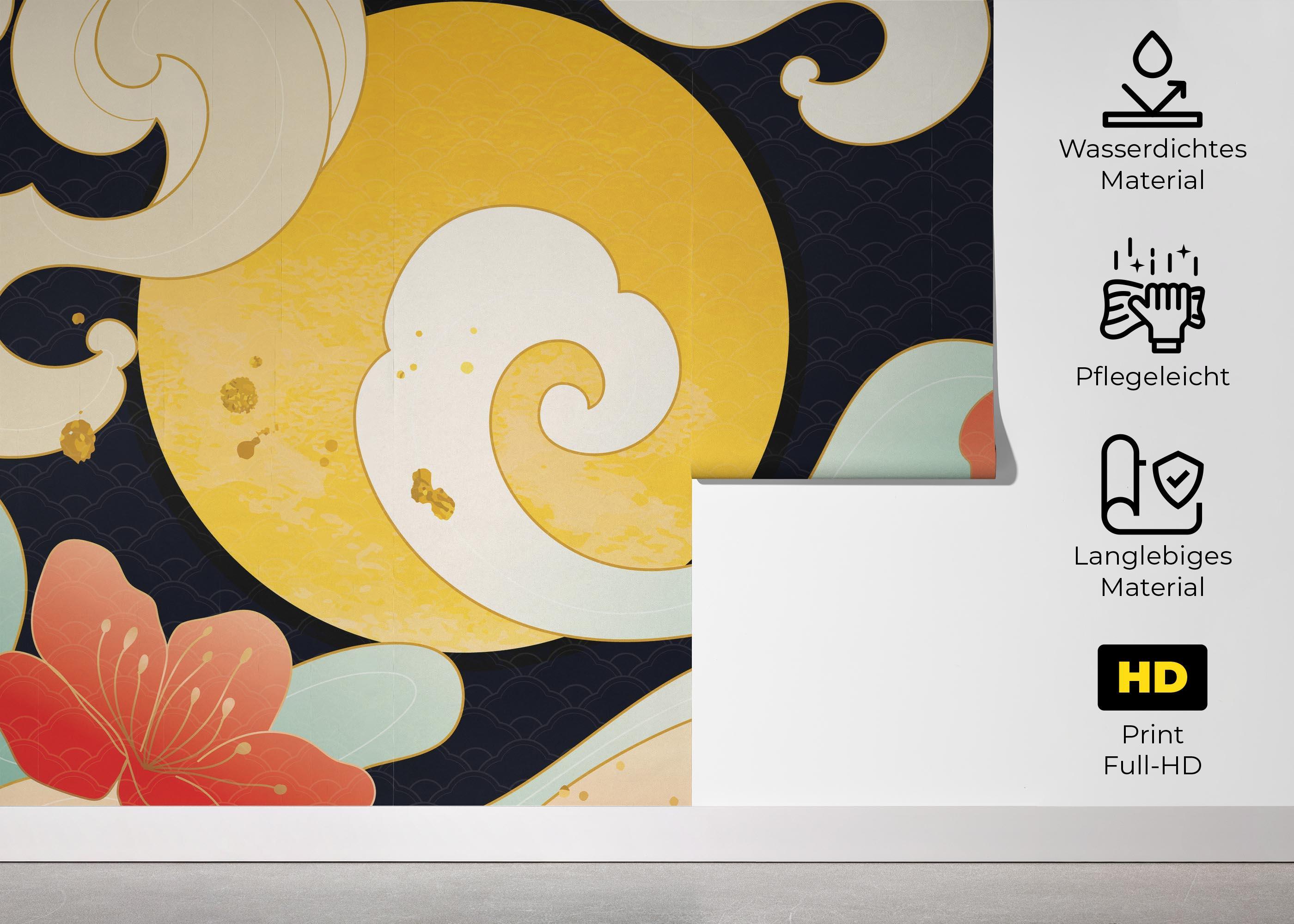 Fototapete Luxury Ocean Oriental mockup 5