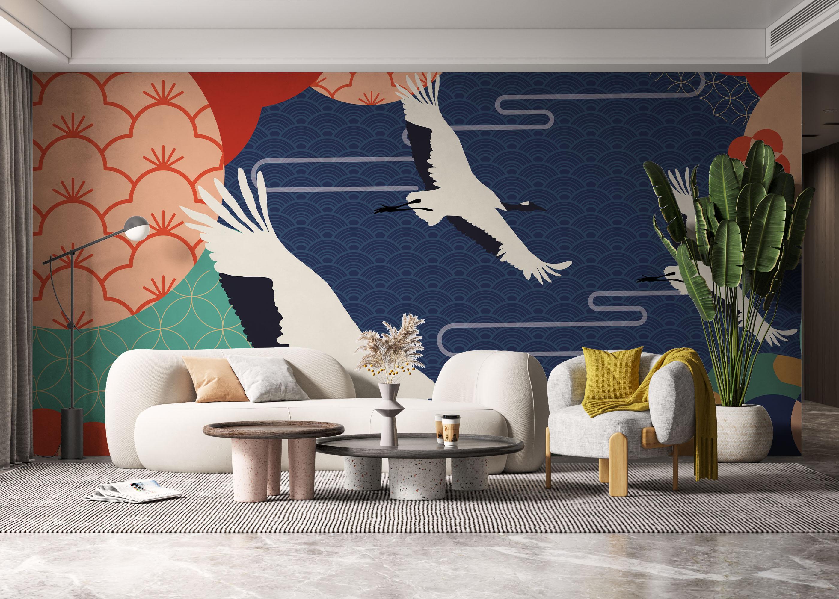 Fototapete Asiatic Oriental Background mockup 6