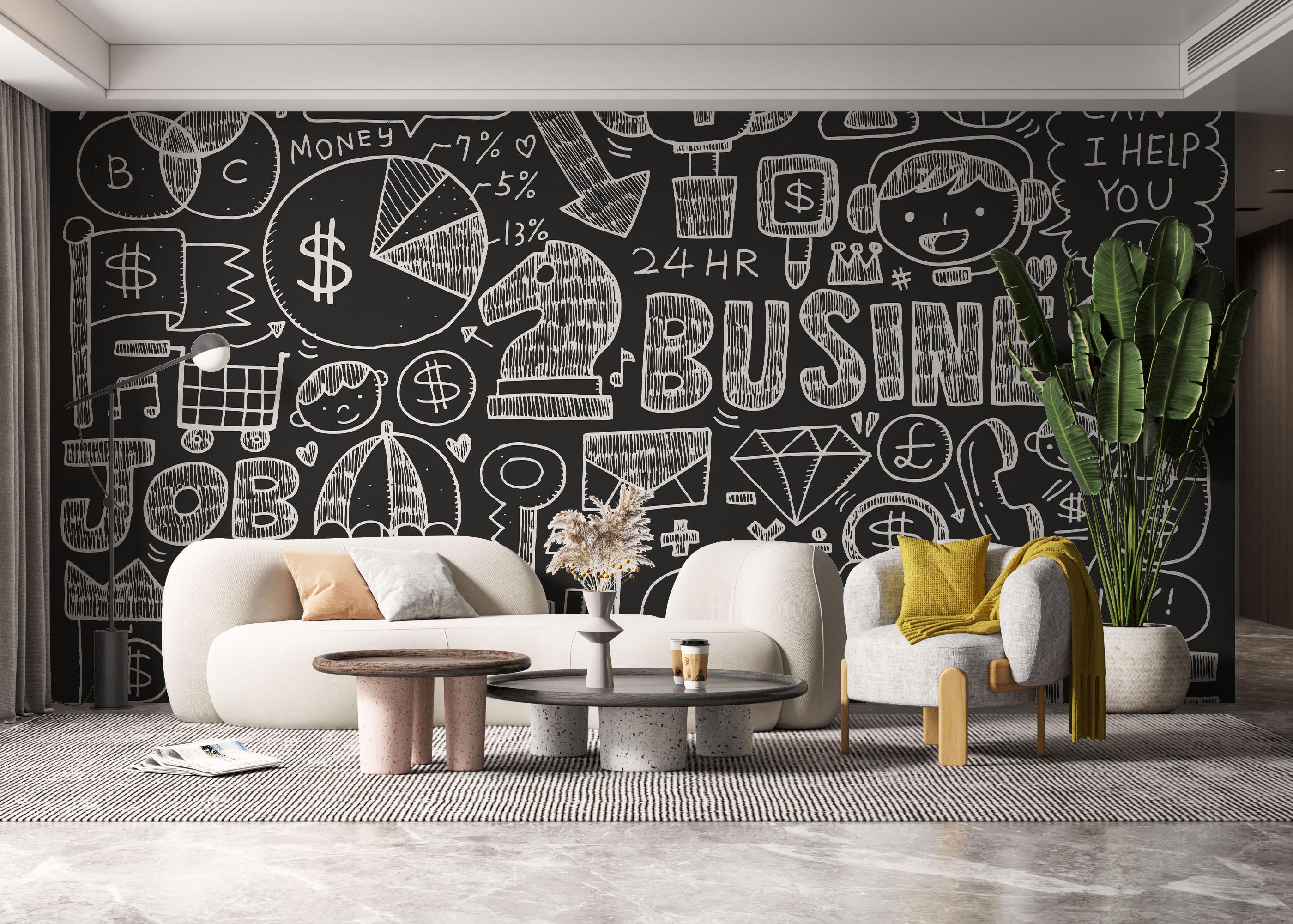 Fototapete Business Chalk Board mockup 6