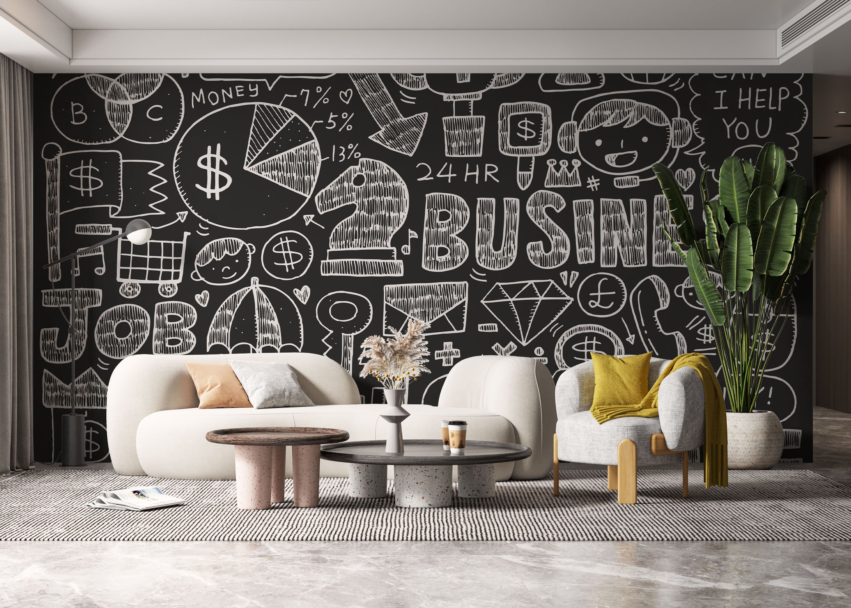 Business Chalk Board mockup 6