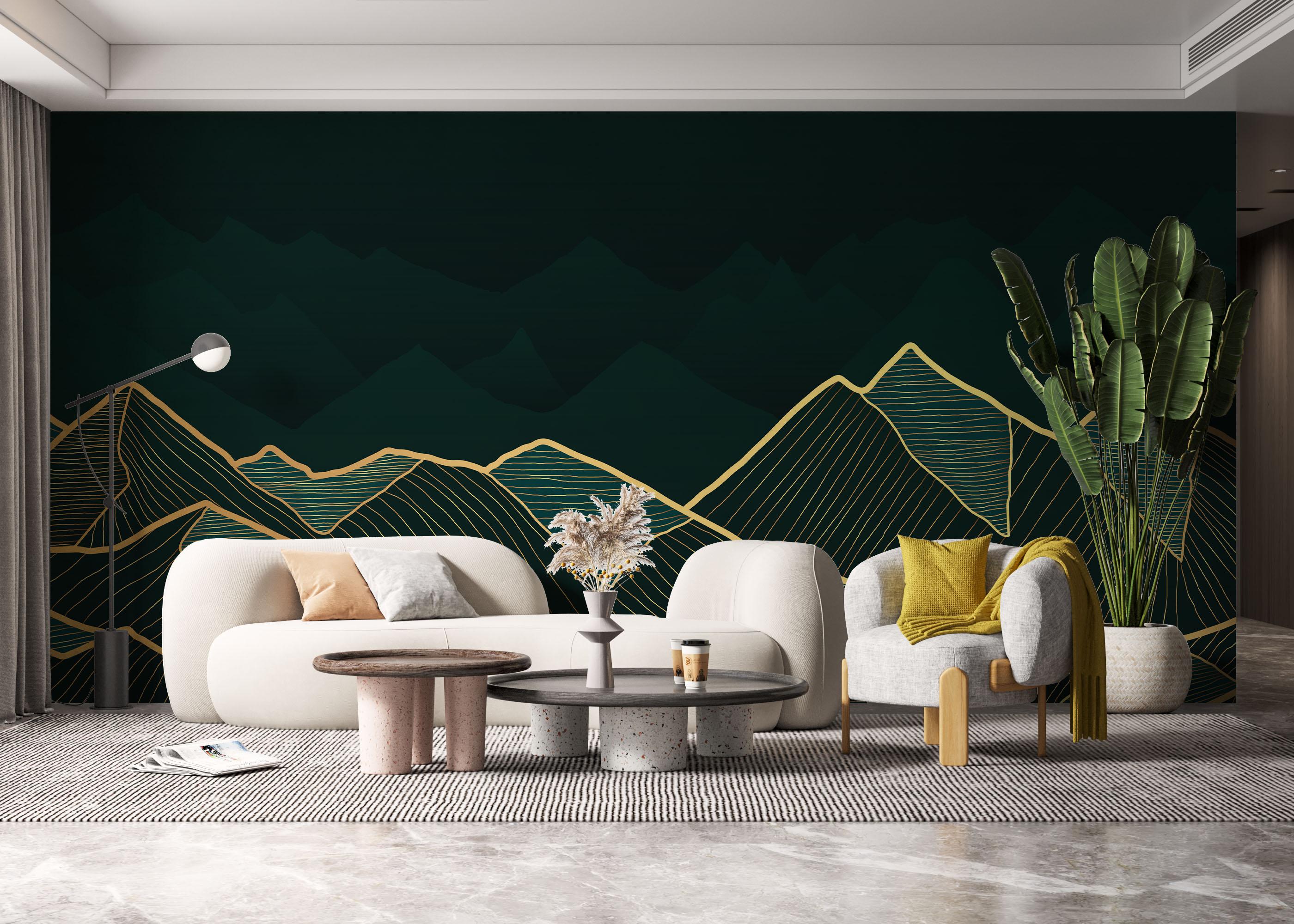 Fototapete Luxury Emerald mockup 6