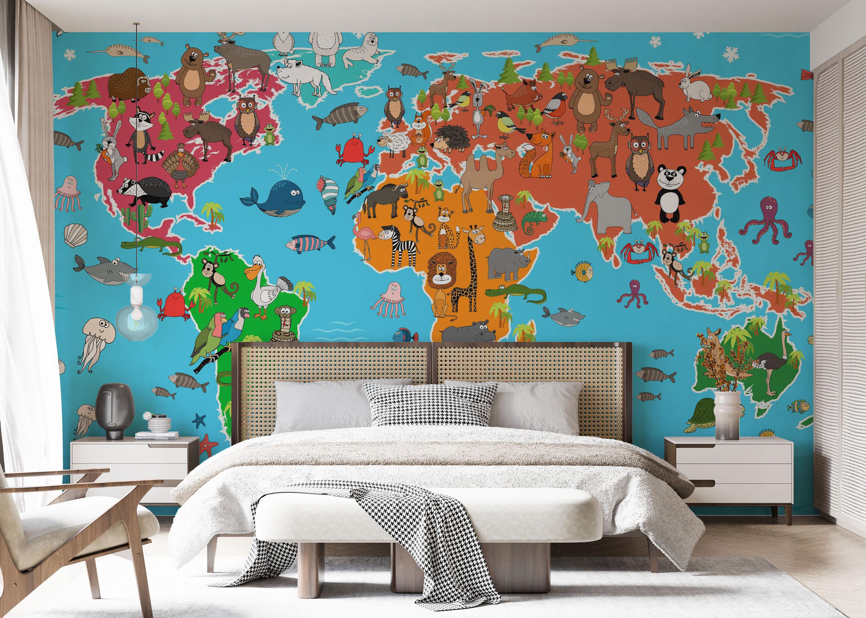 Fototapete Animals Full World mockup 7