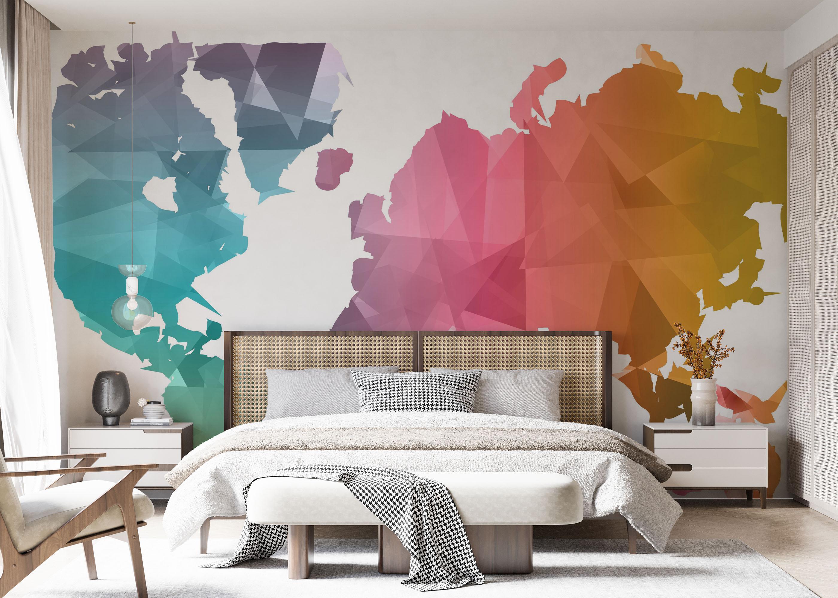 Fototapete Cool Color Map mockup 7