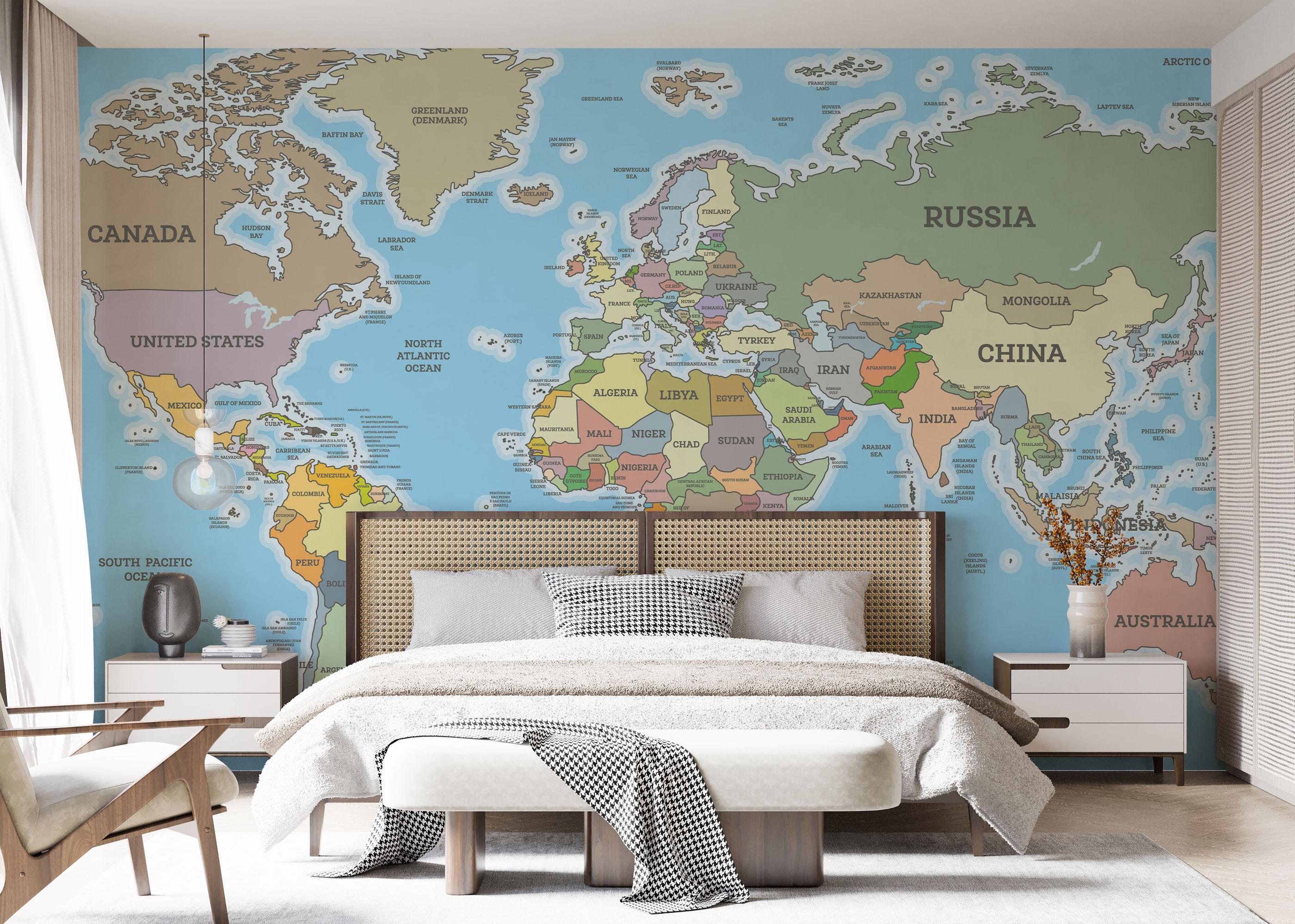 Fototapete Highly Detailed Map mockup 7