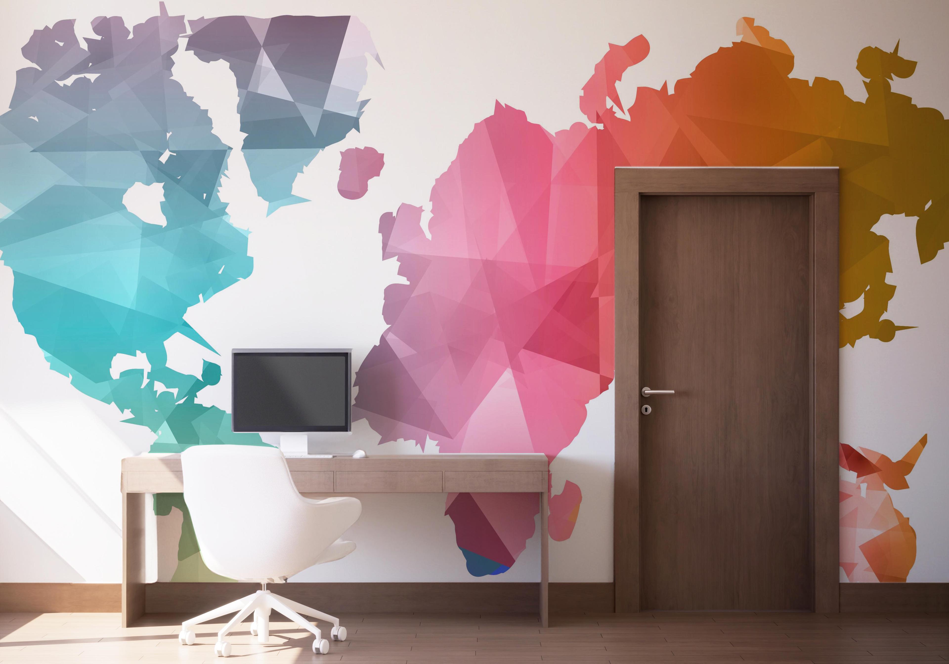 Fototapete Cool Color Map mockup 1