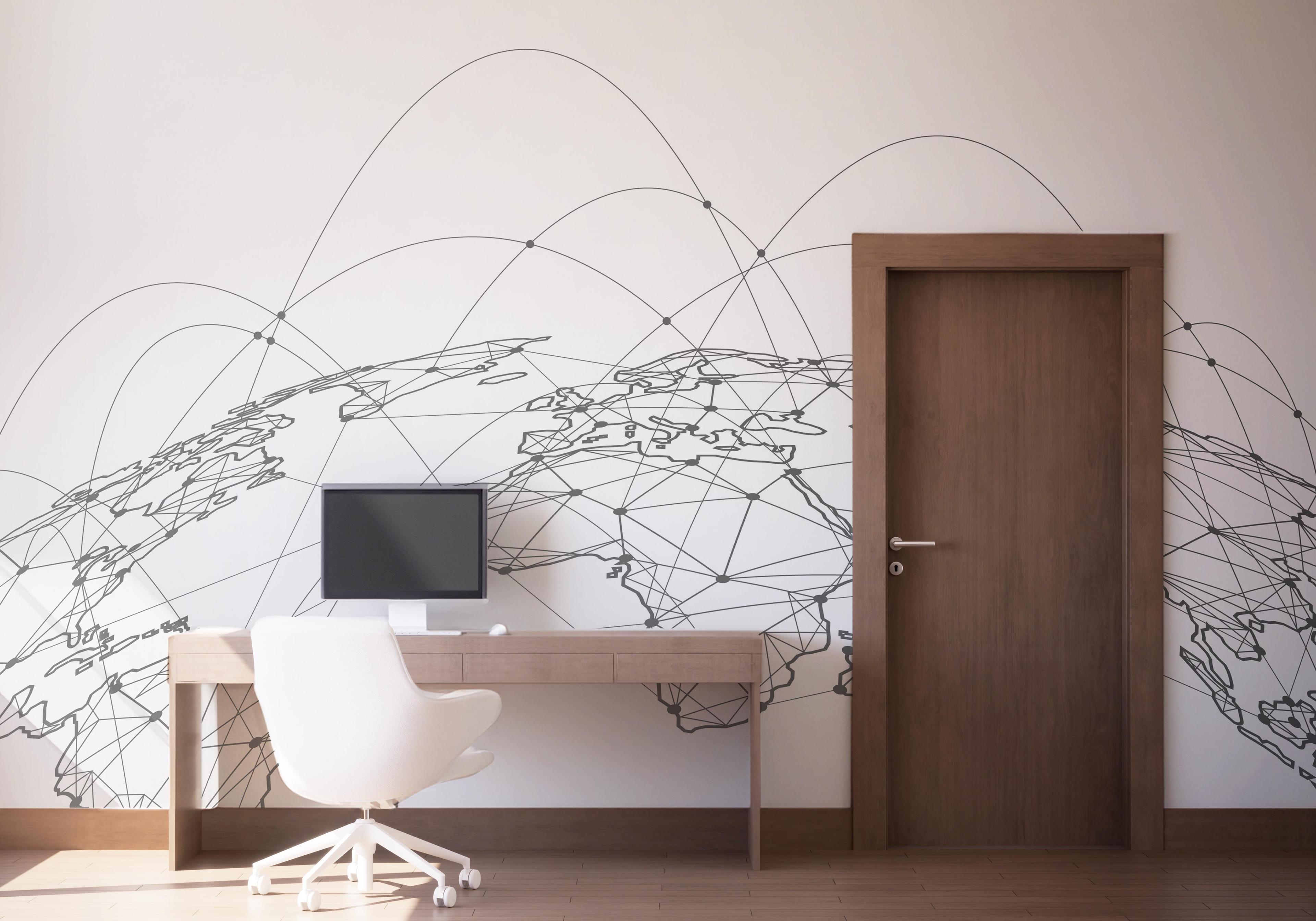 Fototapete Global_network mockup 1