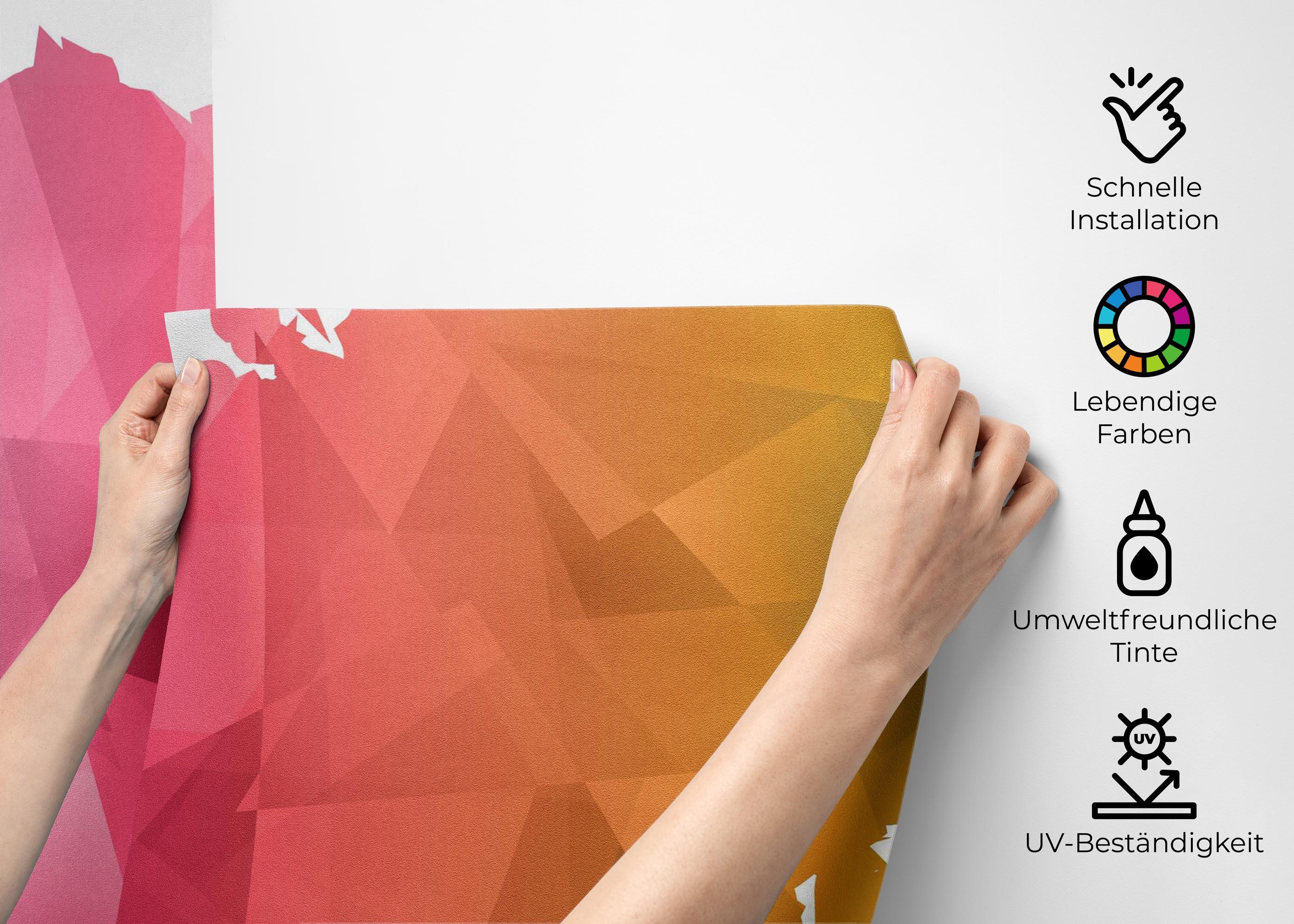 Fototapete Cool Color Map mockup 2