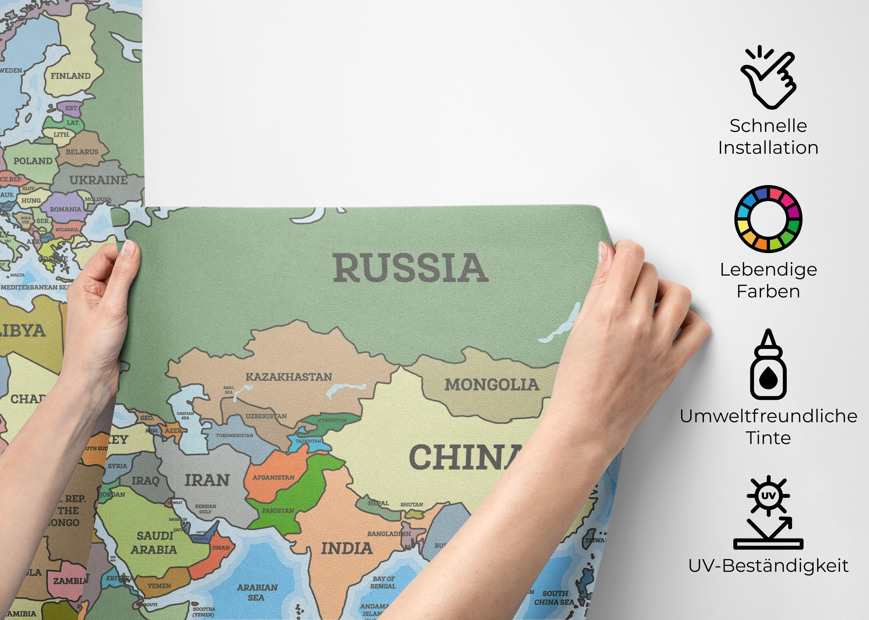 Fototapete Highly Detailed Map mockup 2
