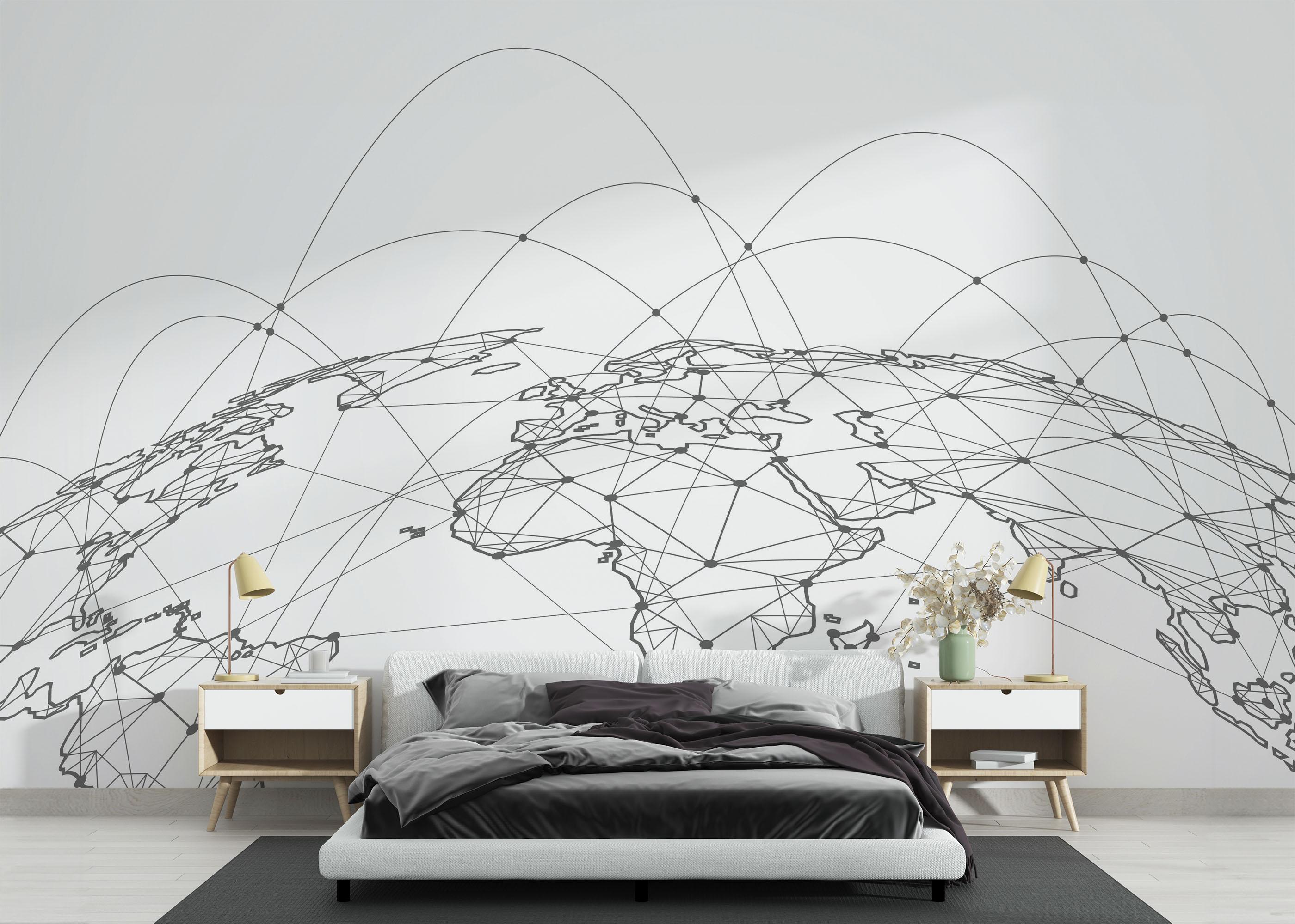 Fototapete Global_network mockup 3