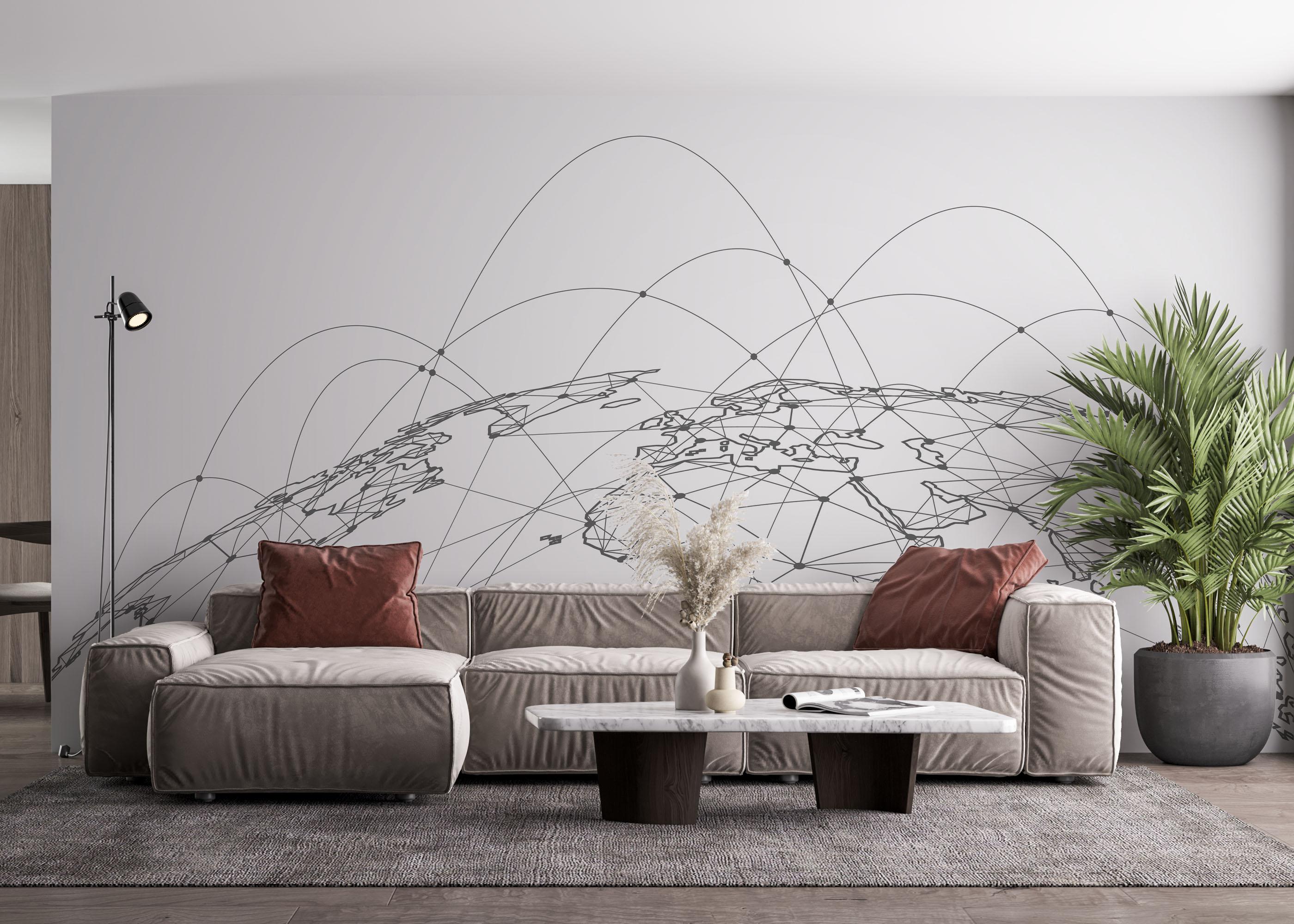 Fototapete Global_network mockup 4