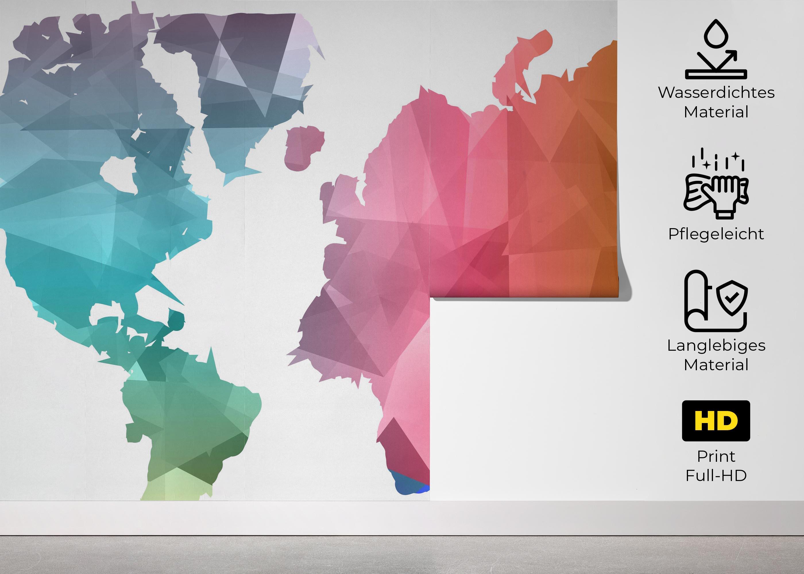 Fototapete Cool Color Map mockup 5