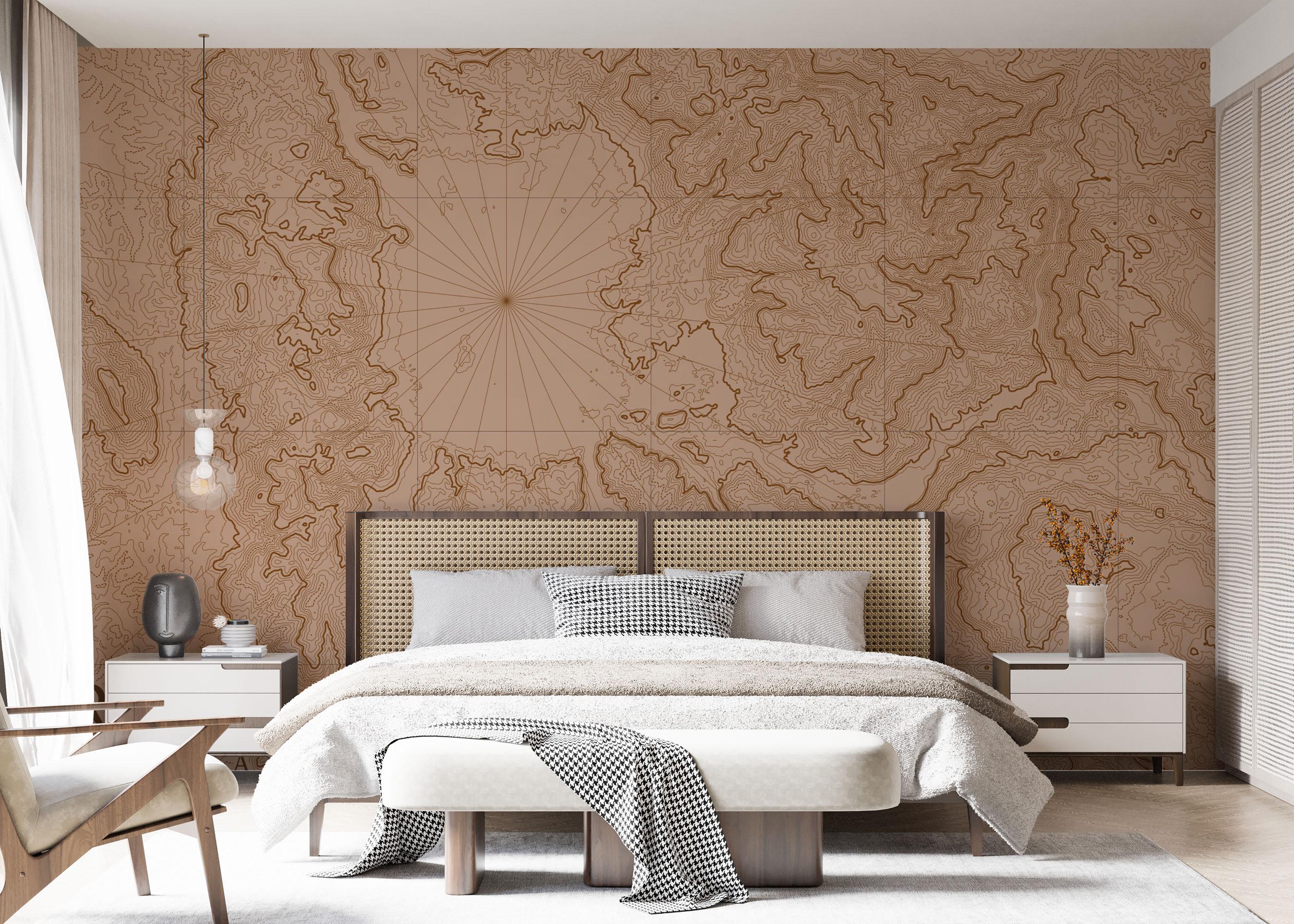 Fototapete Cool Vintage Map mockup 7