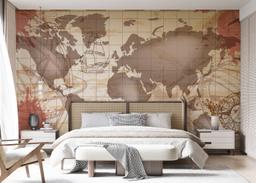 Red Brown Map mockup 7