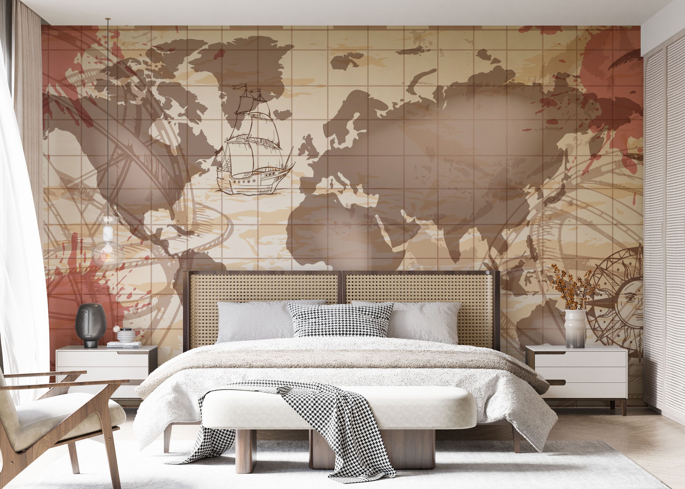 Red Brown Map mockup 7