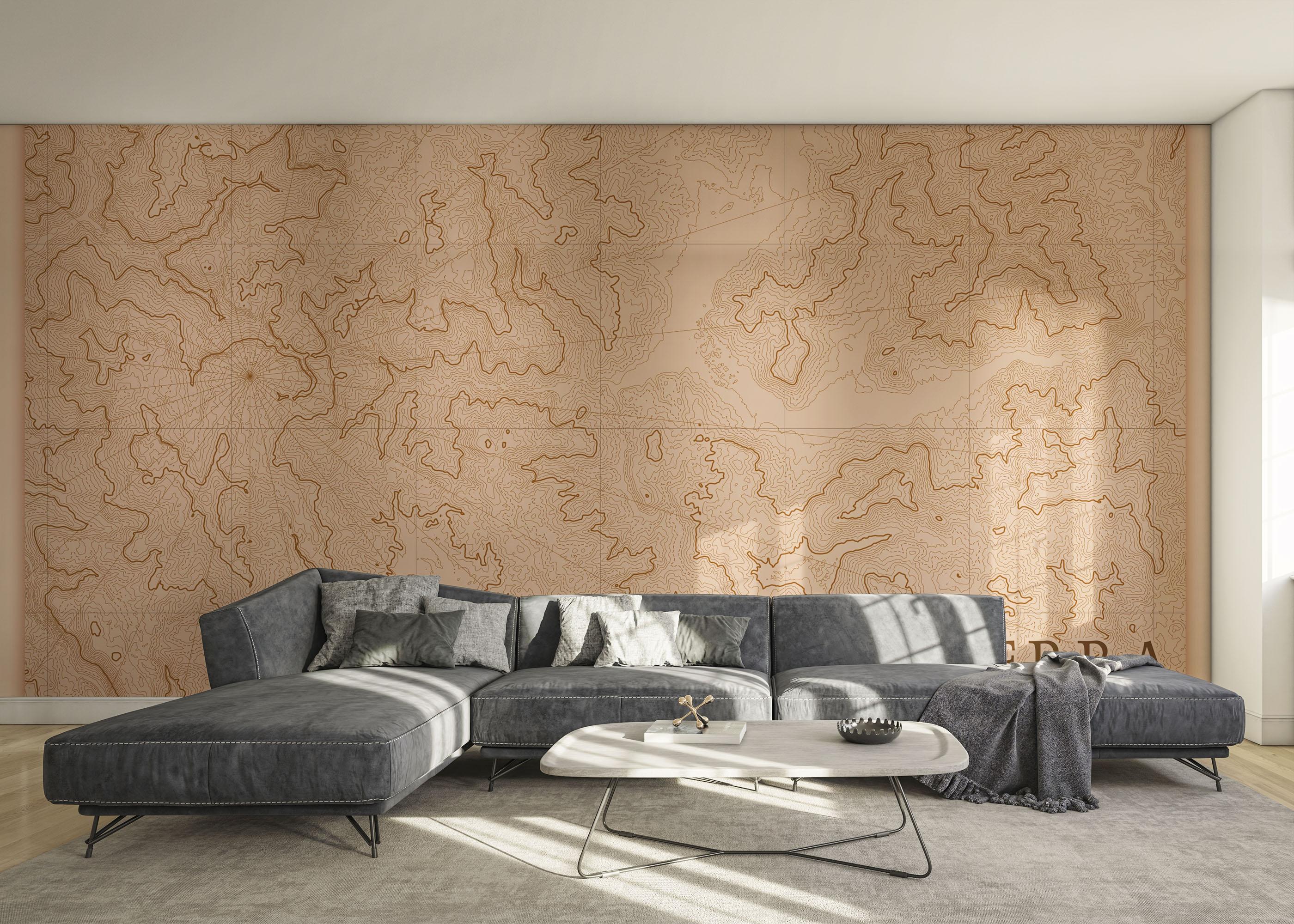 Fototapete Cool Old Map mockup 0