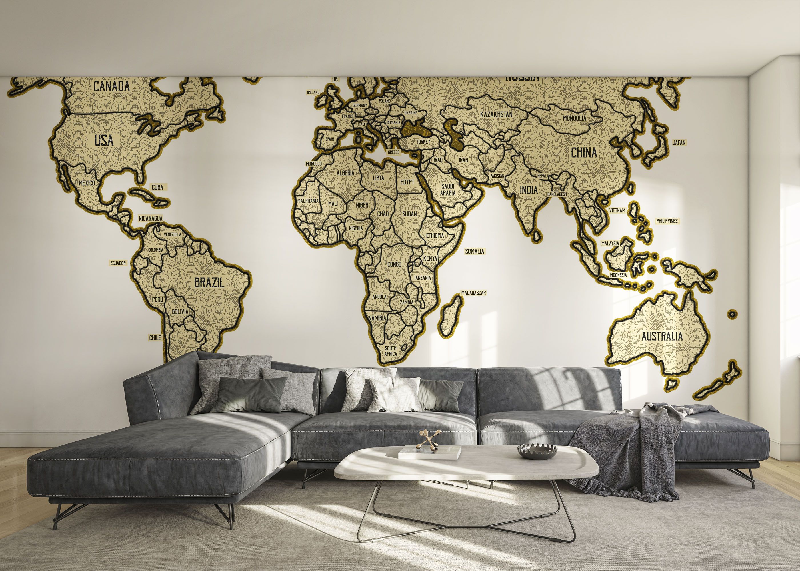 Map Vintage Engraved mockup 0