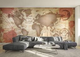 Red Brown Map mockup 0