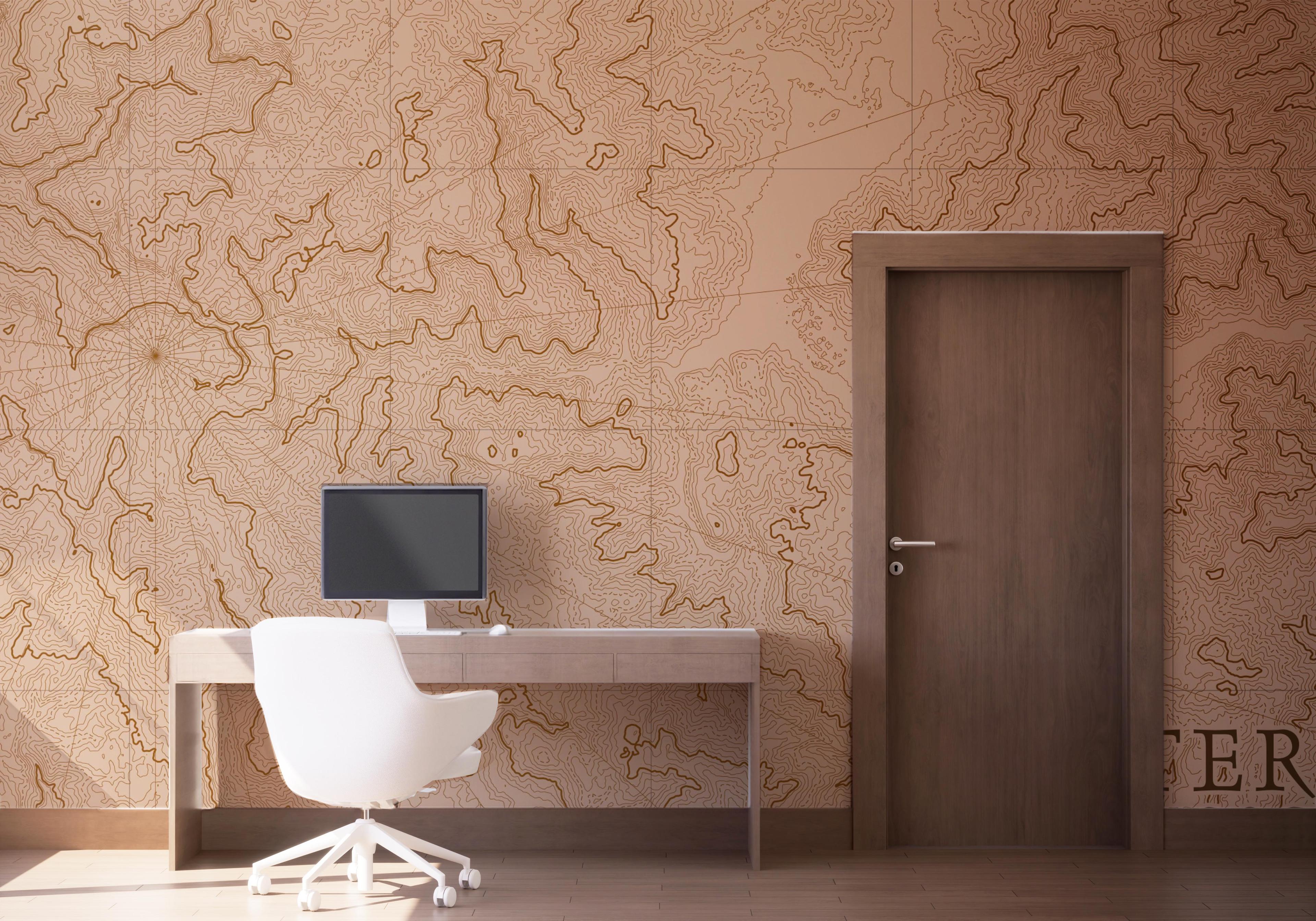 Fototapete Cool Old Map mockup 1