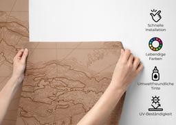 Brown Pink Map mockup 2
