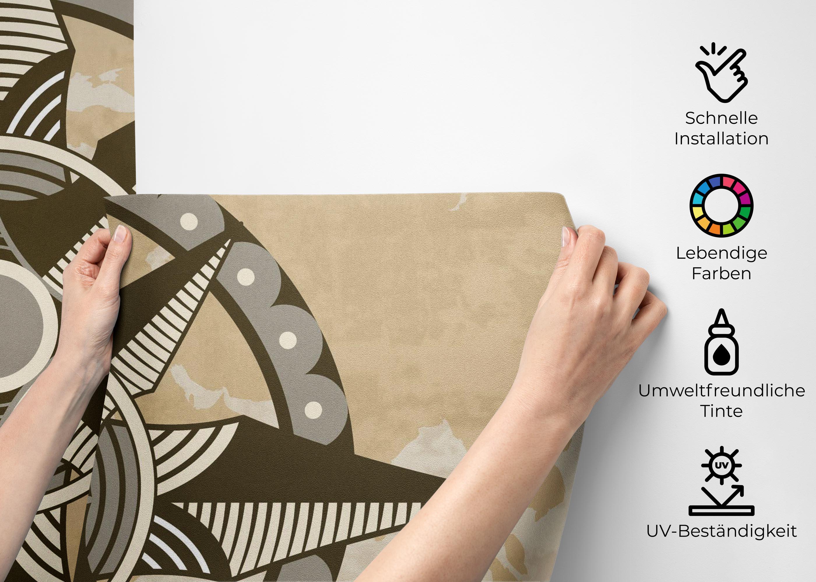 Fototapete Cool Compass mockup 2