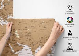 Cream Line Old Map mockup 2